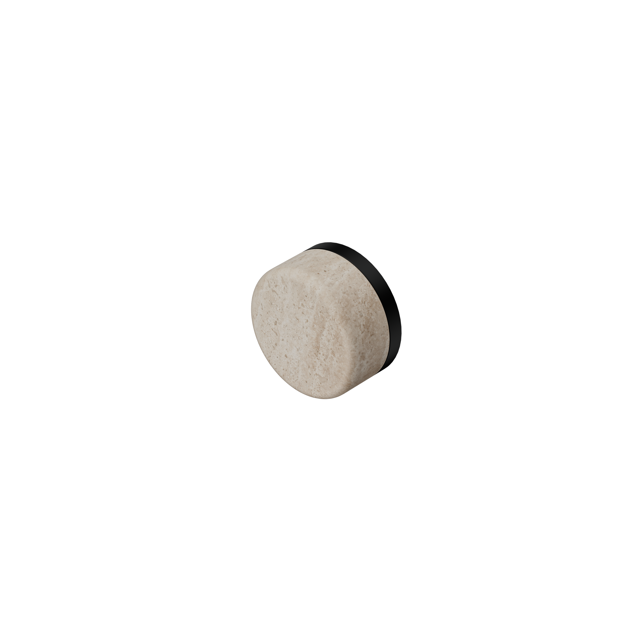 Serenity Rome Travertine Handle Matte Black