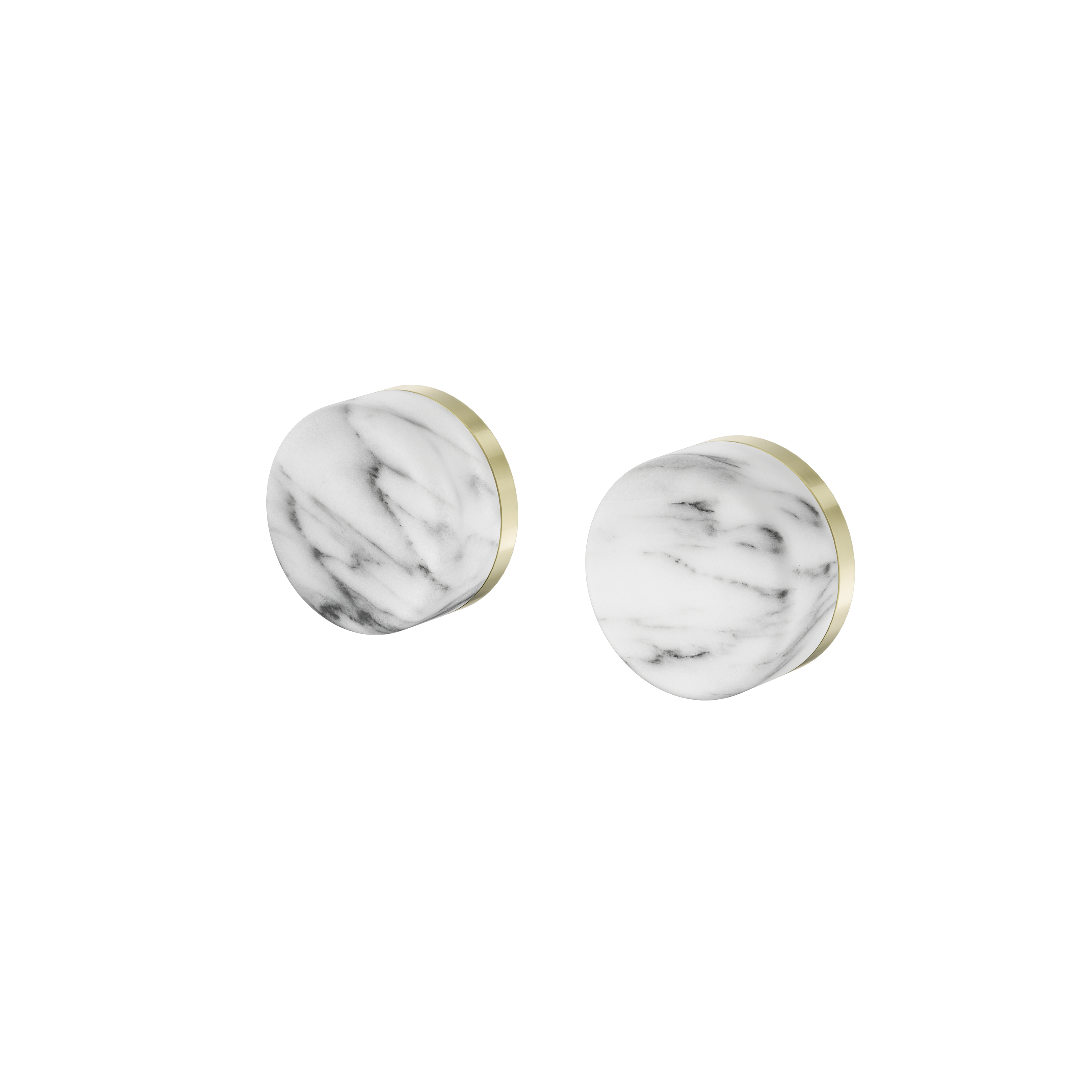 Serenity Wall Top Assembly With Arabescato Corchia Handle Brushed Gold