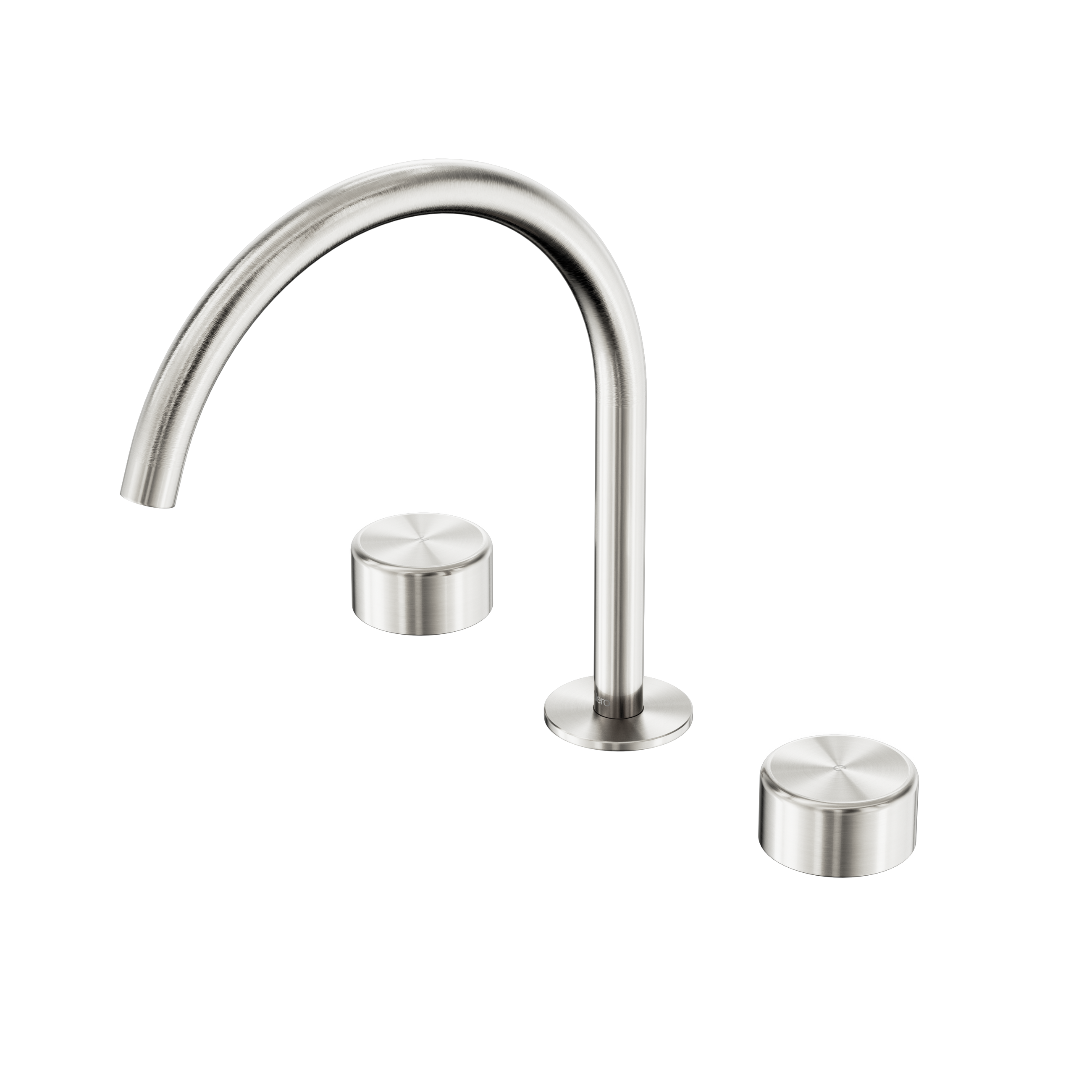 Serenity Bath/Kitchen Set Arc Spout With Metal Handle Brushed Nickel