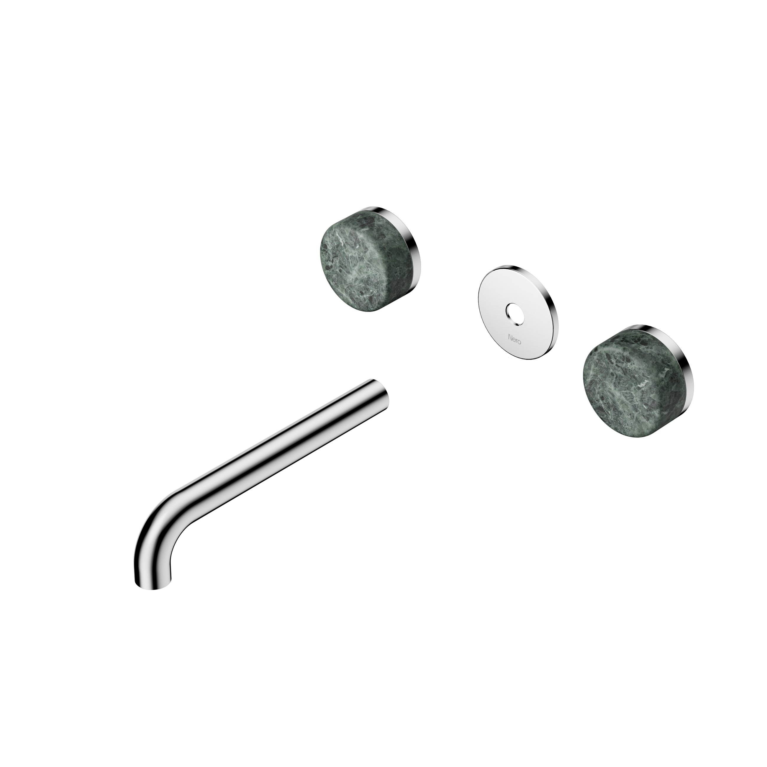 Serenity Wall Basin Set 185mm Spout With Verde Alpi Handle Trim Kit Only Chrome