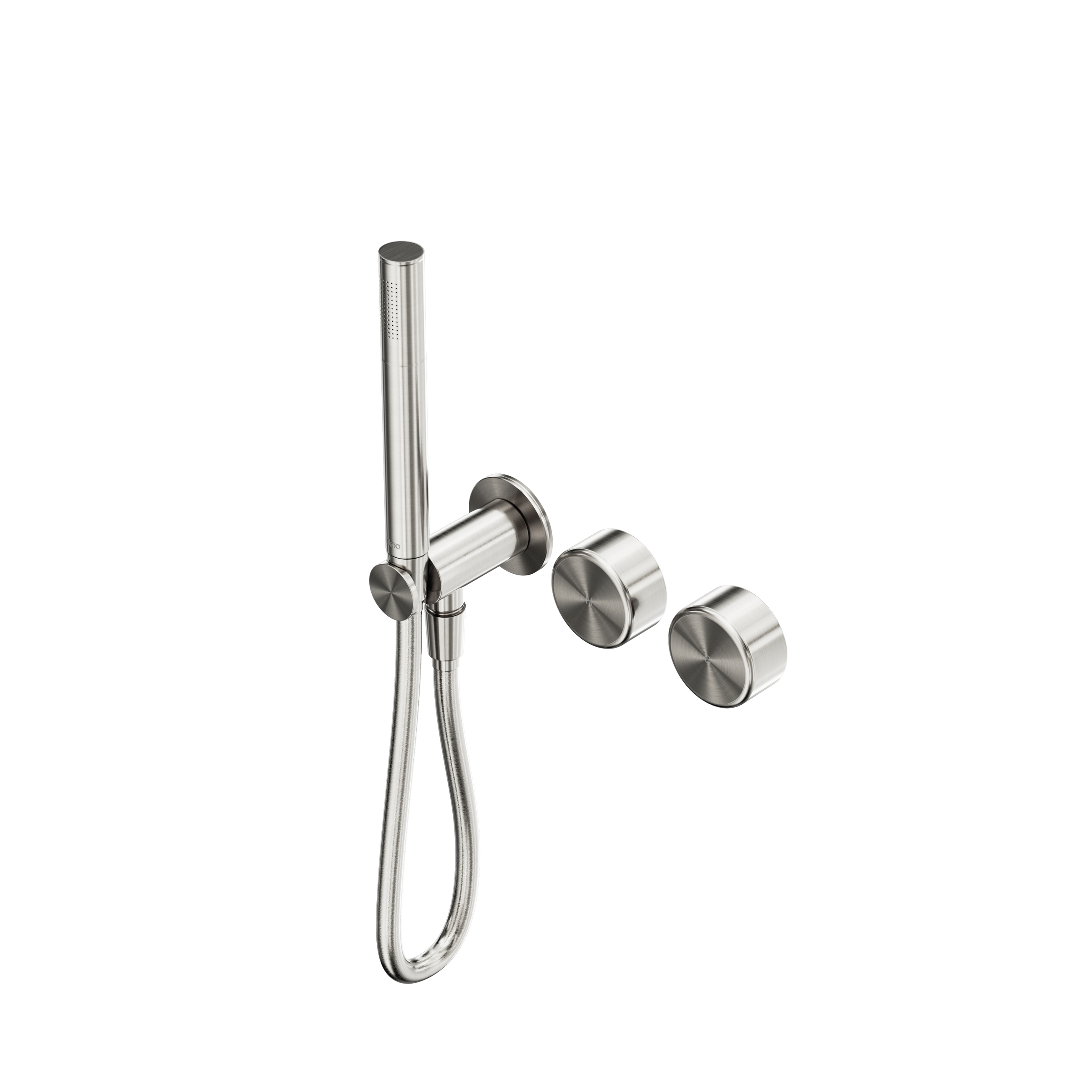 Serenity Progressive Shower System With Metal Handle And Slim Shower Brushed Nickel