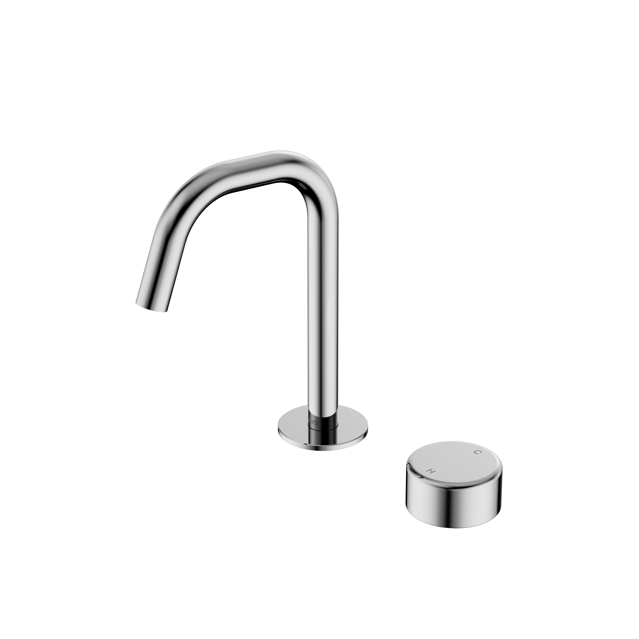 Serenity Progressive Basin Mixer Edge Spout With Metal Handle Chrome