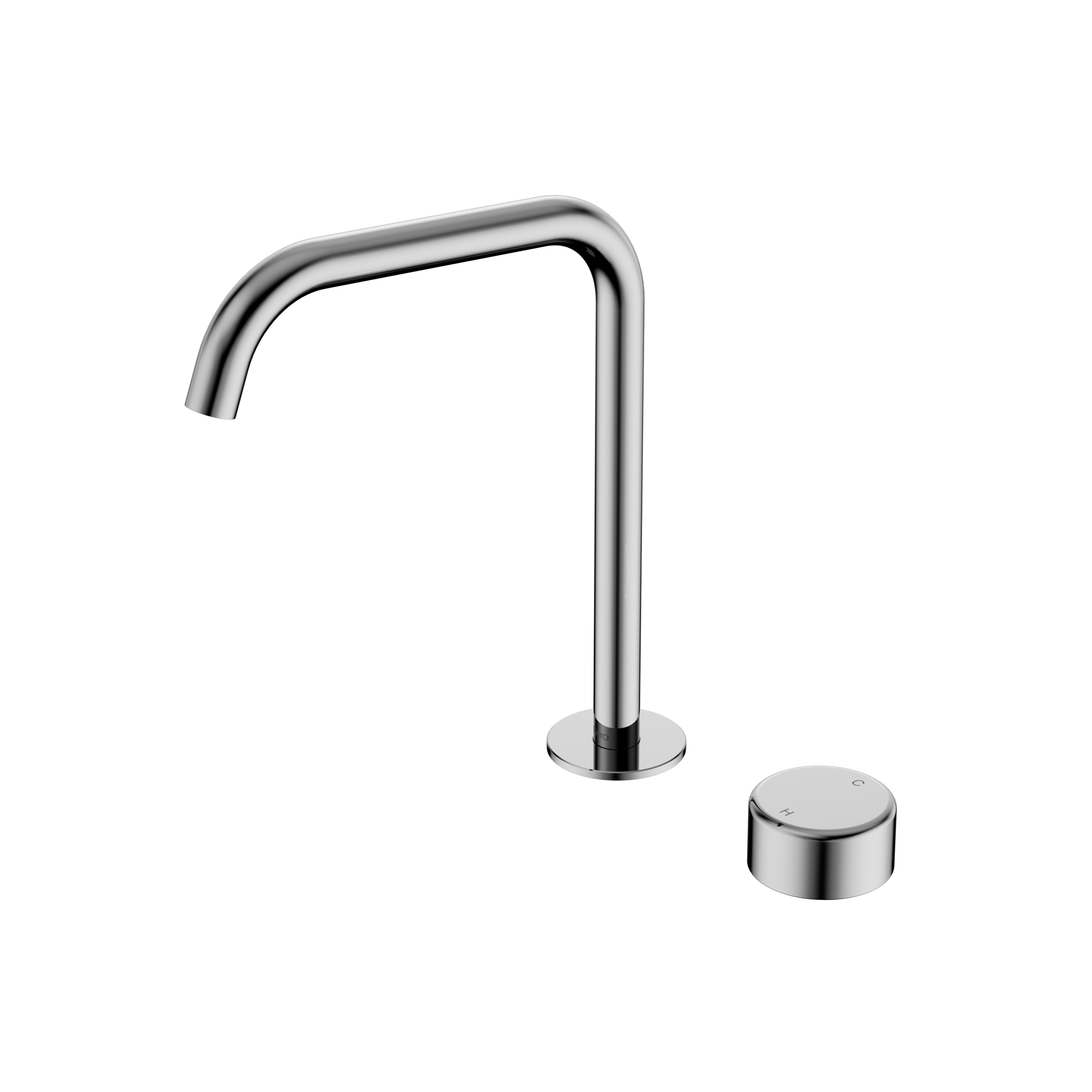 Serenity Progressive Bath/Kitchen Mixer Edge Spout With Metal Handle Chrome