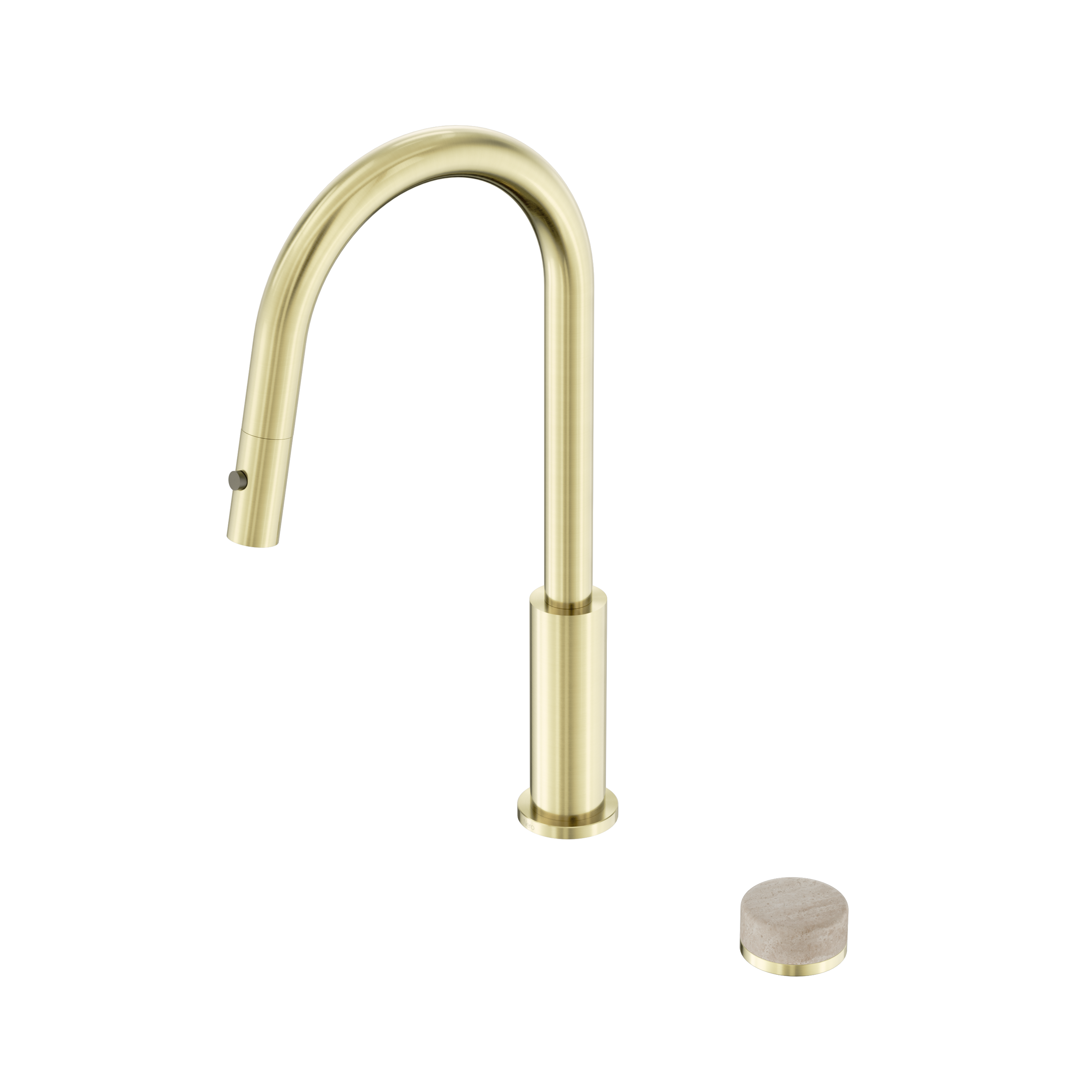 Serenity Progressive Pull Out kitchen Set With Rome Travertine Handle Brushed Gold