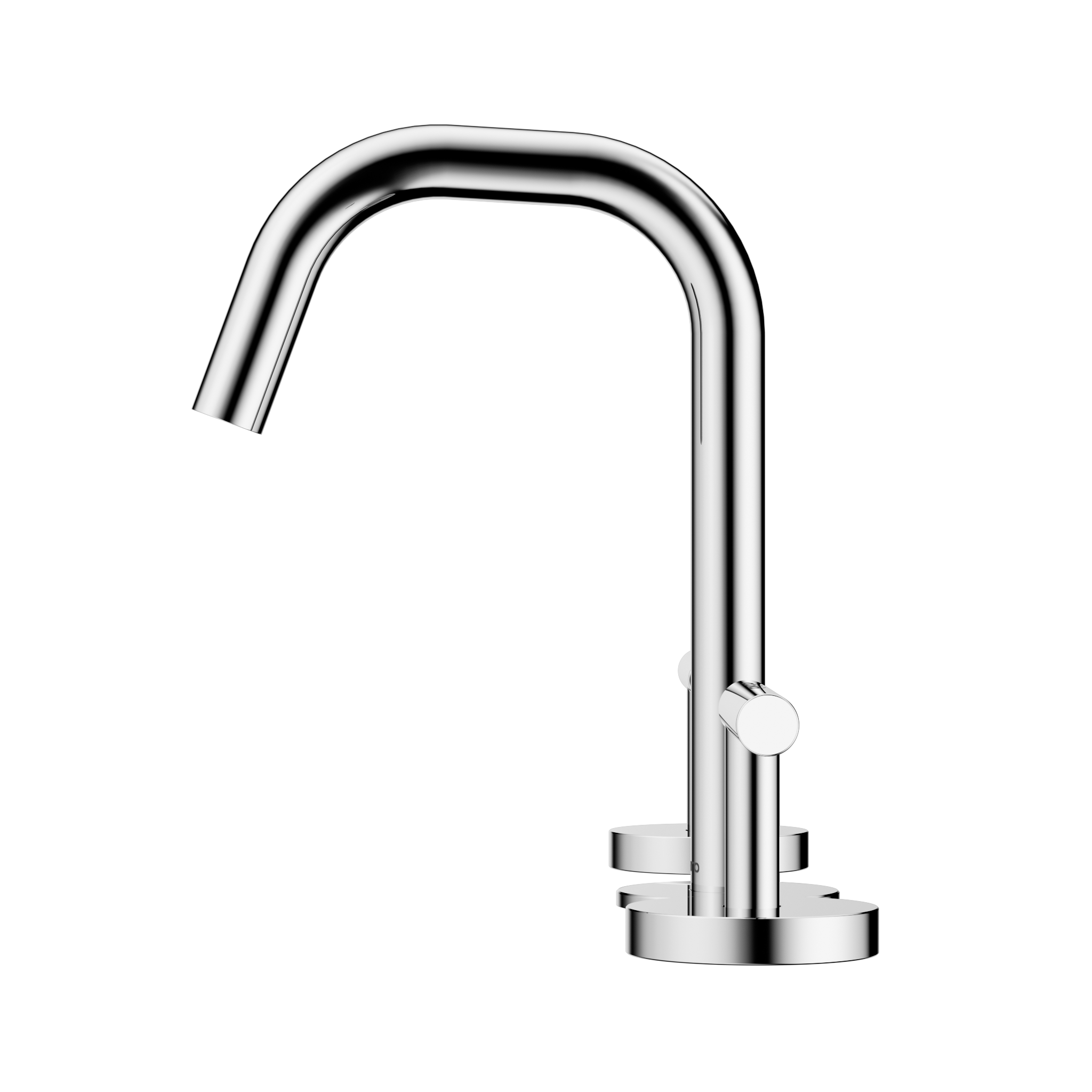 Mecca Lever Basin Set Edge Spout Chrome