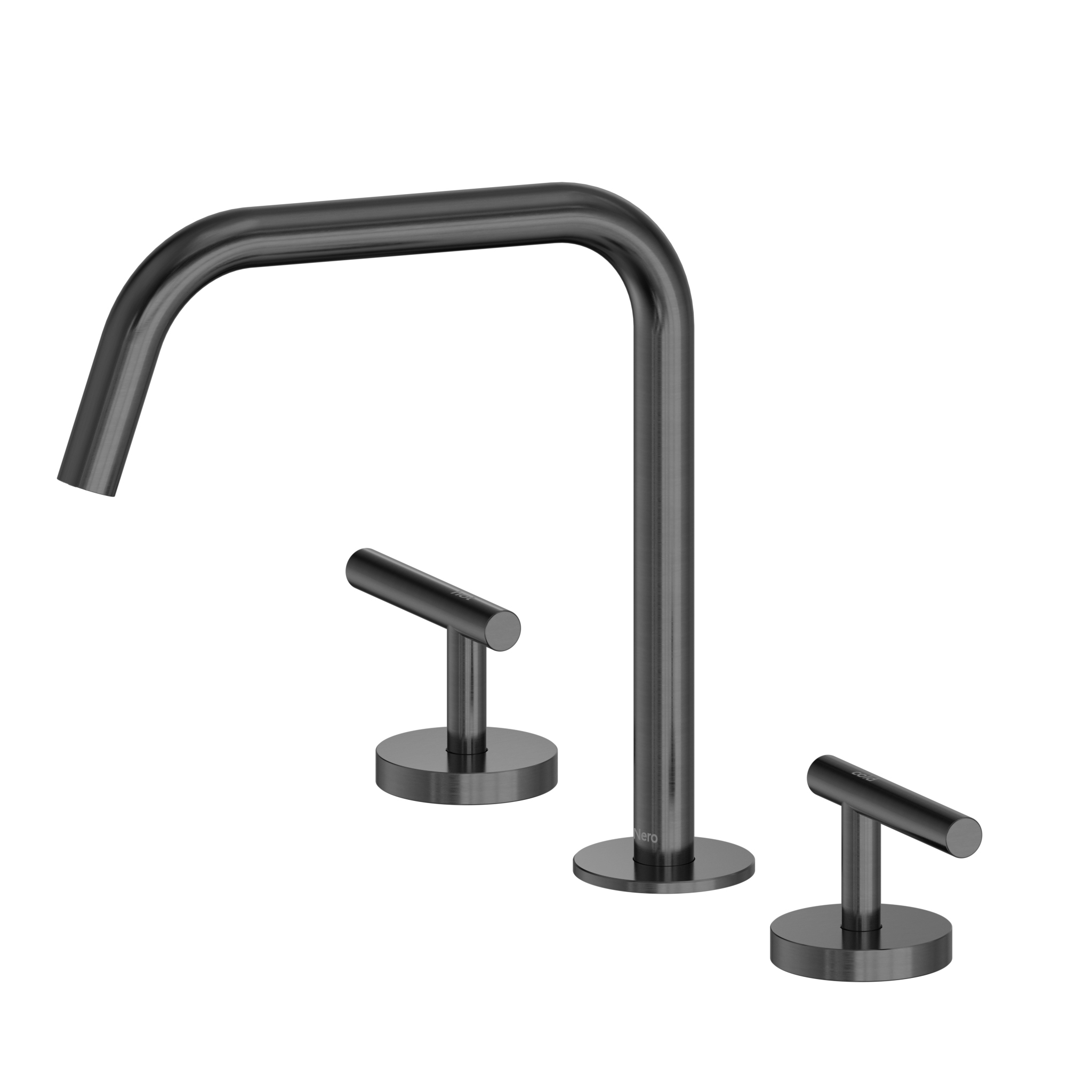 Mecca Lever Bath/Kitchen Set Edge Spout II Gun Metal