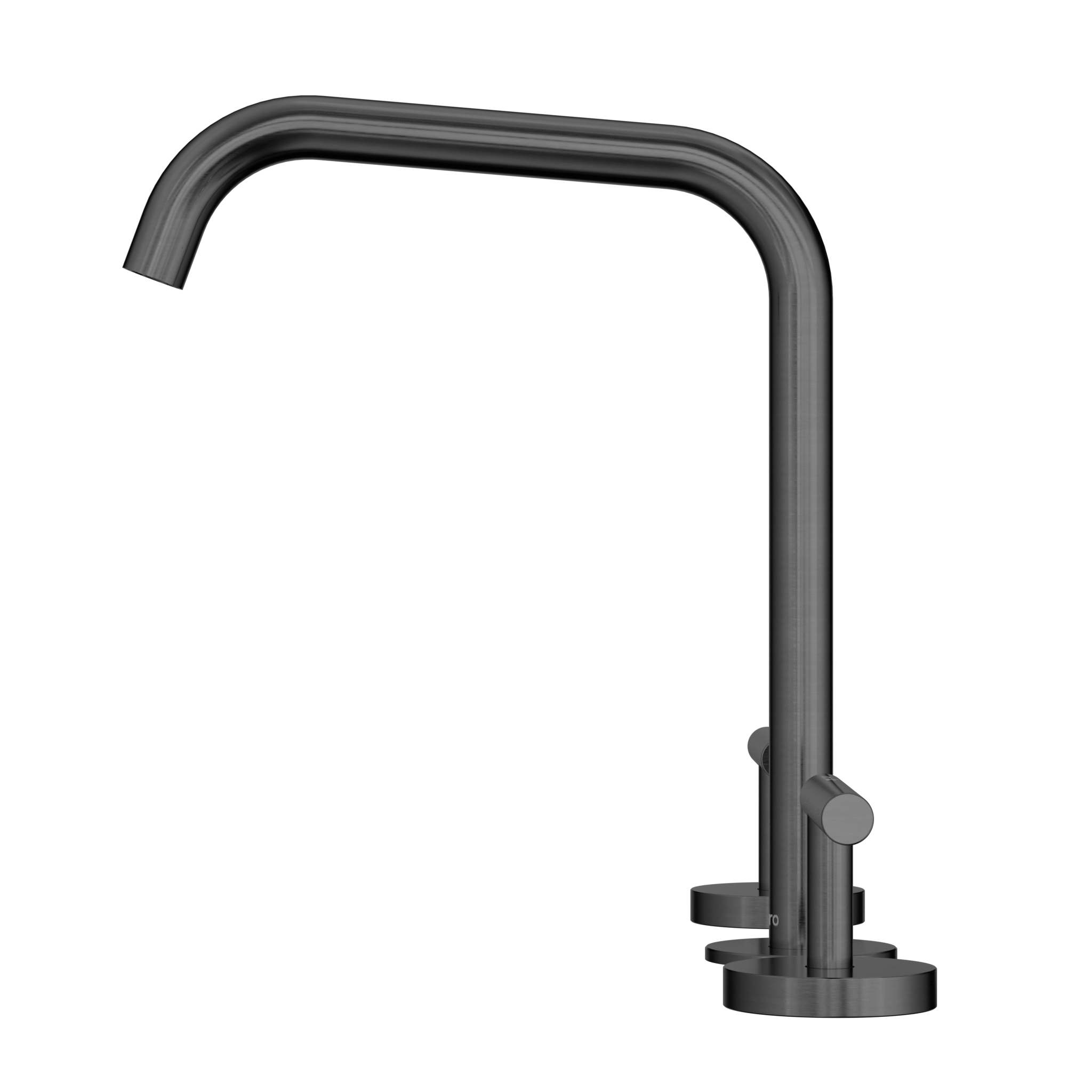 Mecca Lever Bath/Kitchen Set Edge Spout Gun Metal