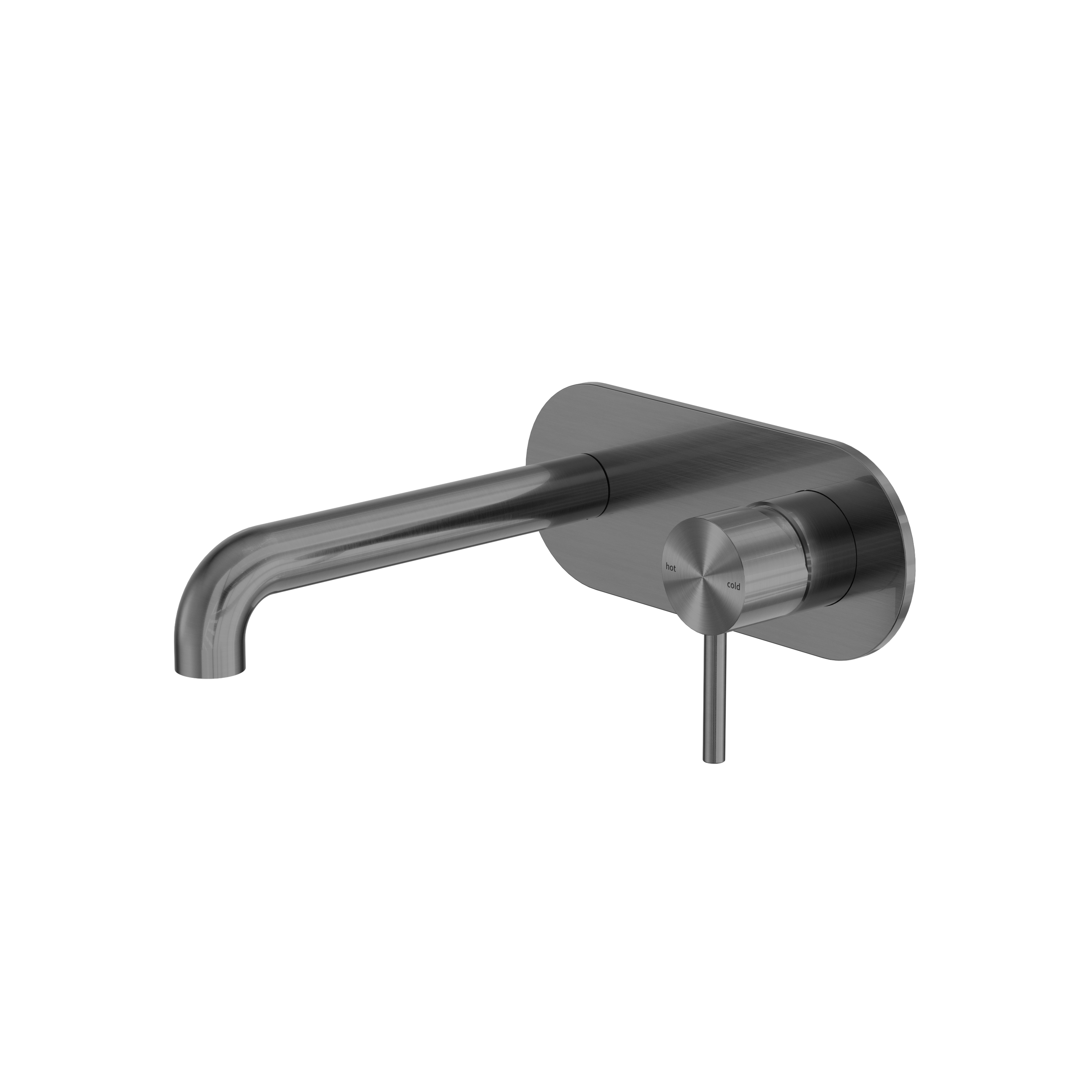Zen SS316L Wall Basin/Bath Mixer 185mm Spout Graphite