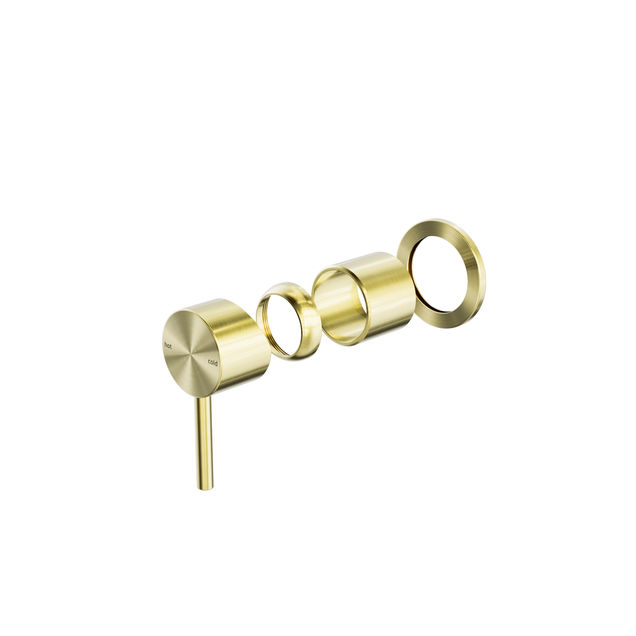 Zen SS316L Shower Mixer Trim Kits Only Brushed Gold