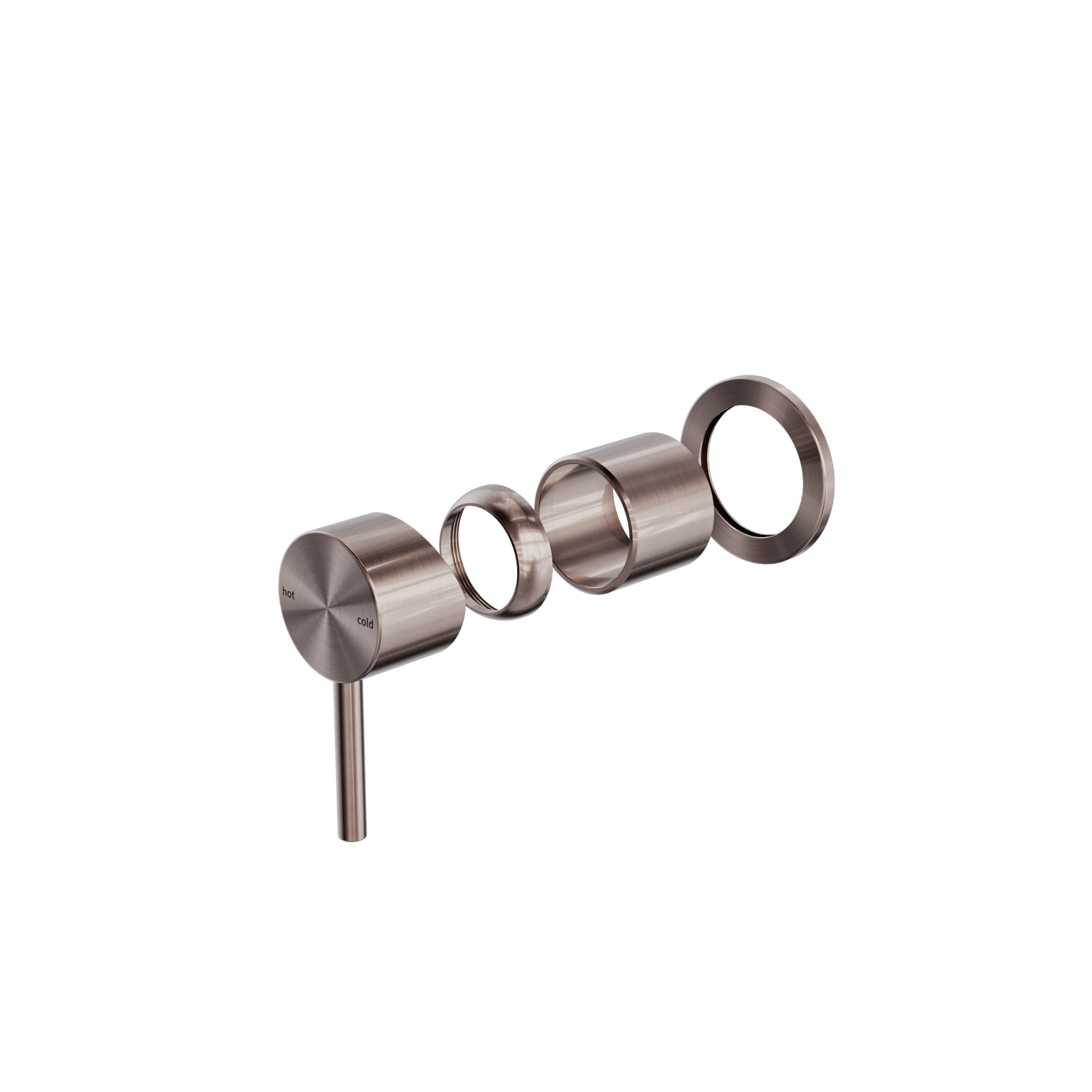 Zen SS316L Shower Mixer Trim Kits Only Brushed Bronze