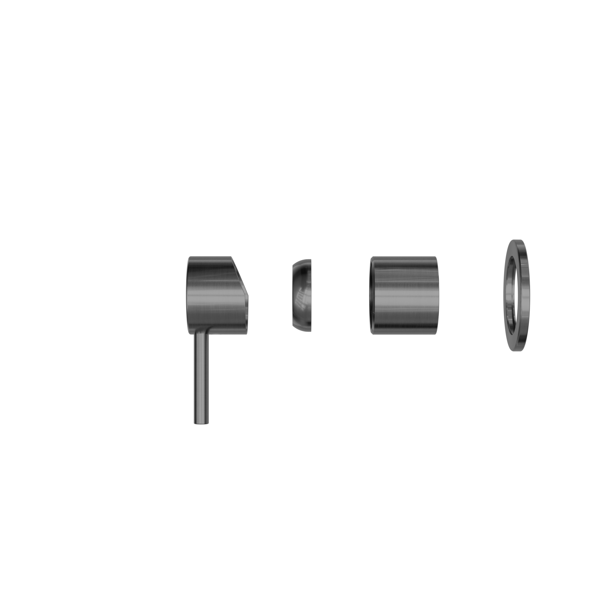 Zen SS316L Shower Mixer Trim Kits Only Graphite