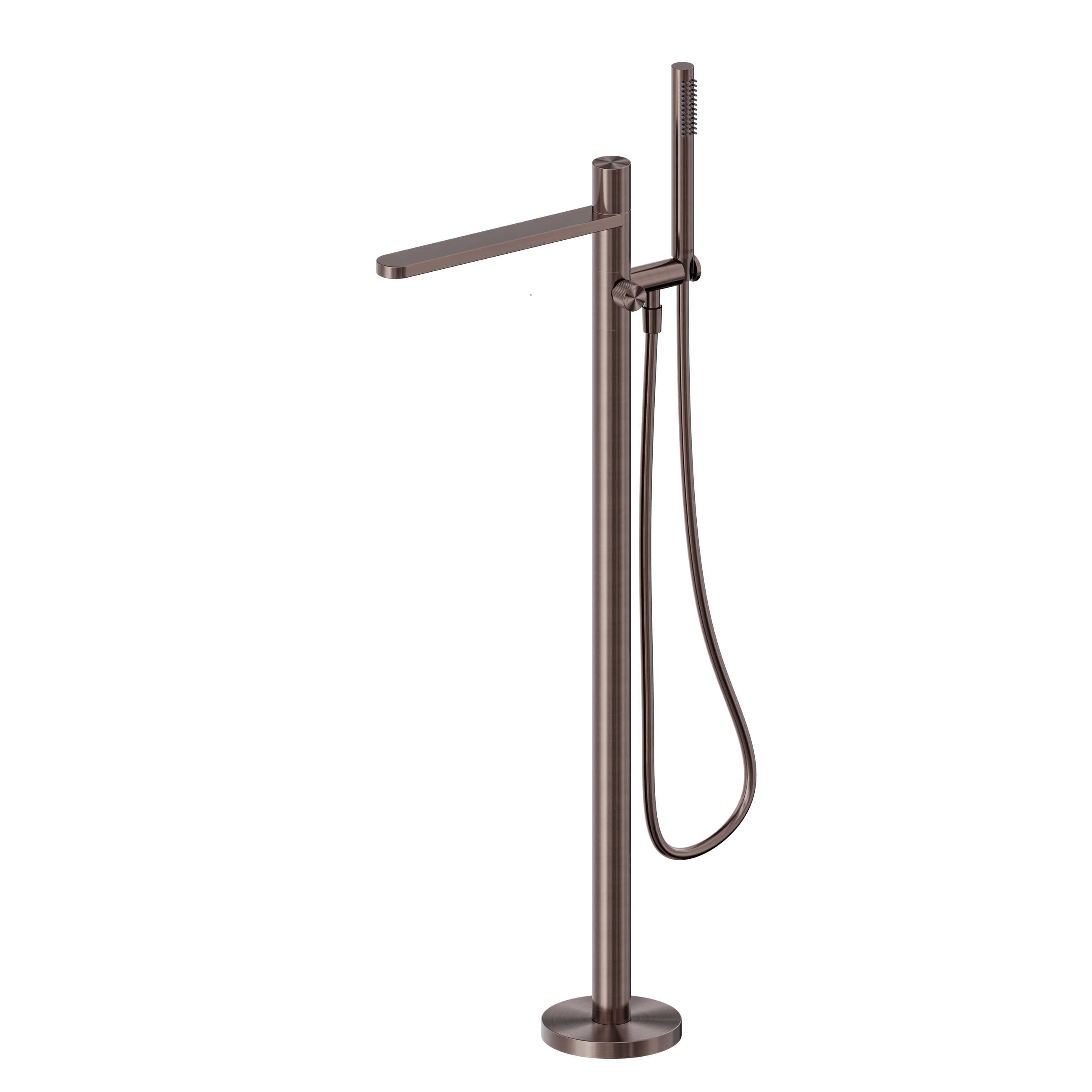 Pure SS316L Progressive Freestanding Bath Mixer Brushed Bronze