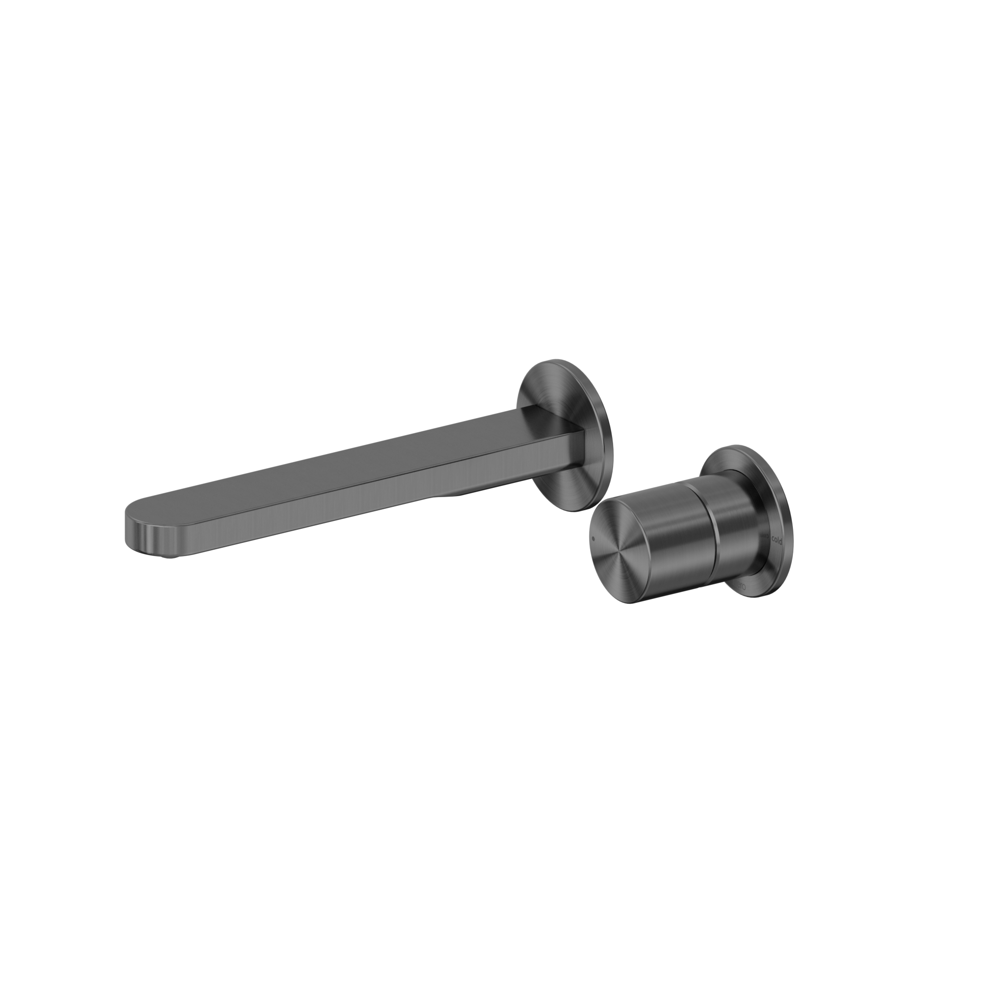 Pure SS316L Progressive Wall Basin/Bath Mixer Separate Back Plate Graphite