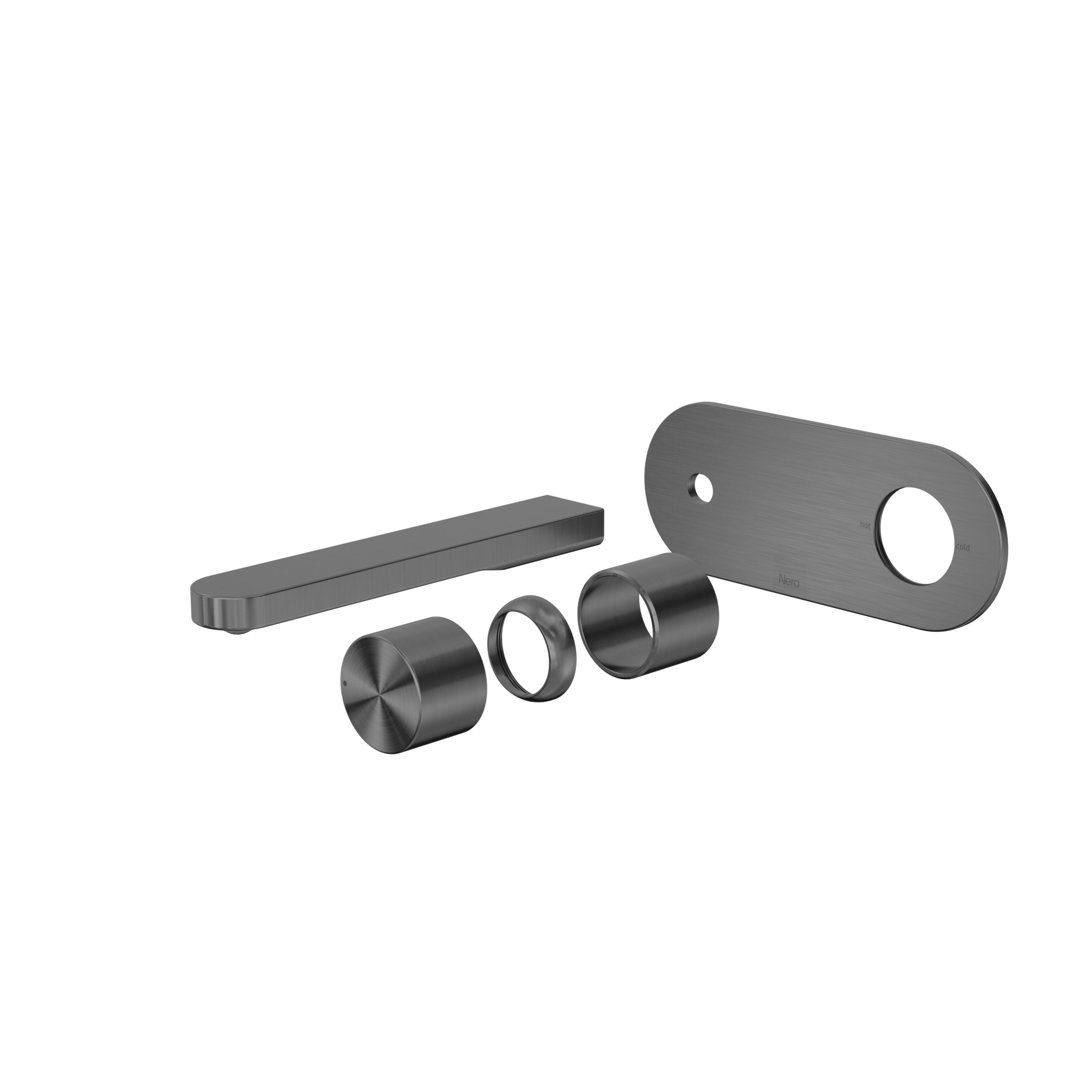 Pure SS316L Progressive Wall Basin/Bath Mixer Trim Kits Only Graphite