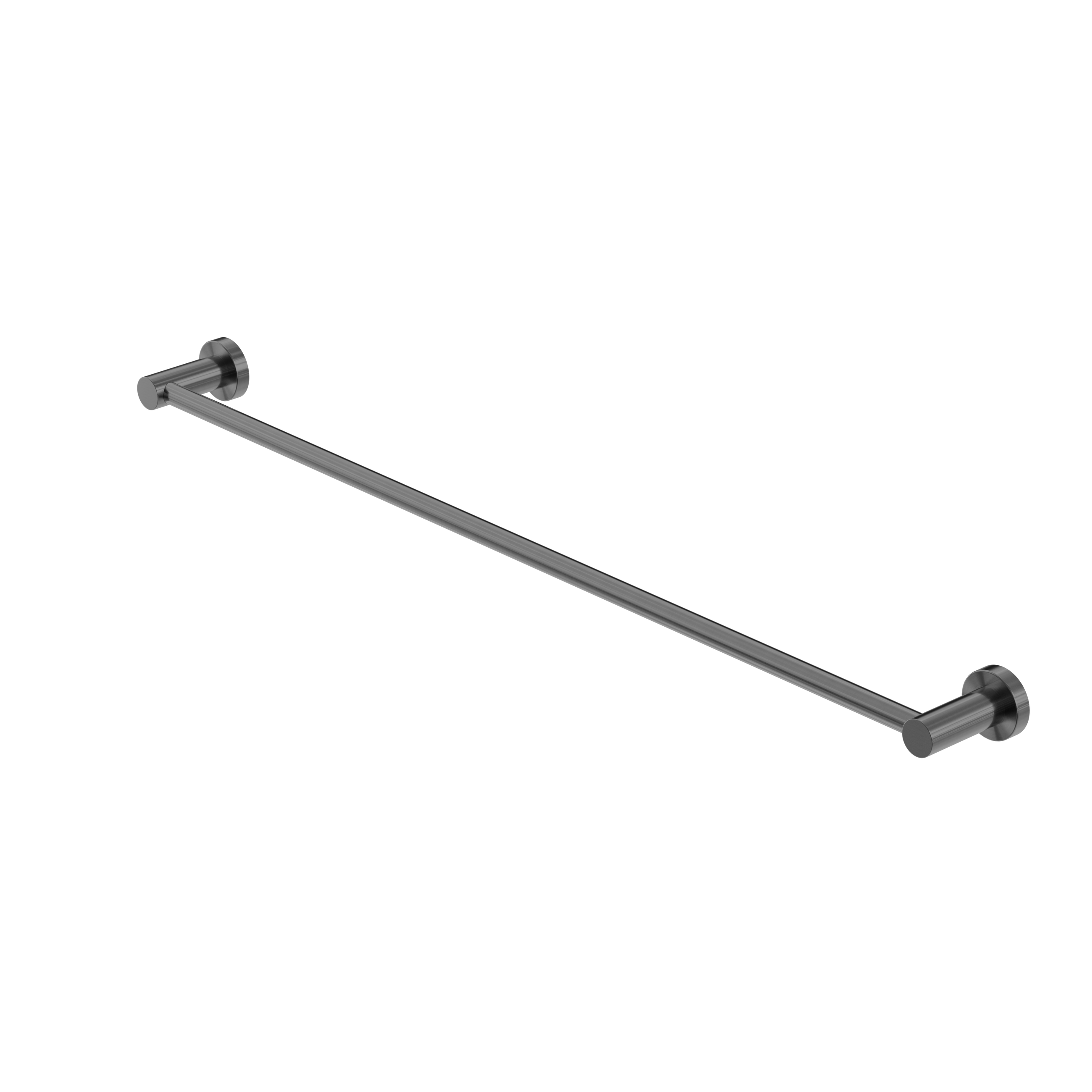 Mecca Single Towel Rail 800mm Gun Metal