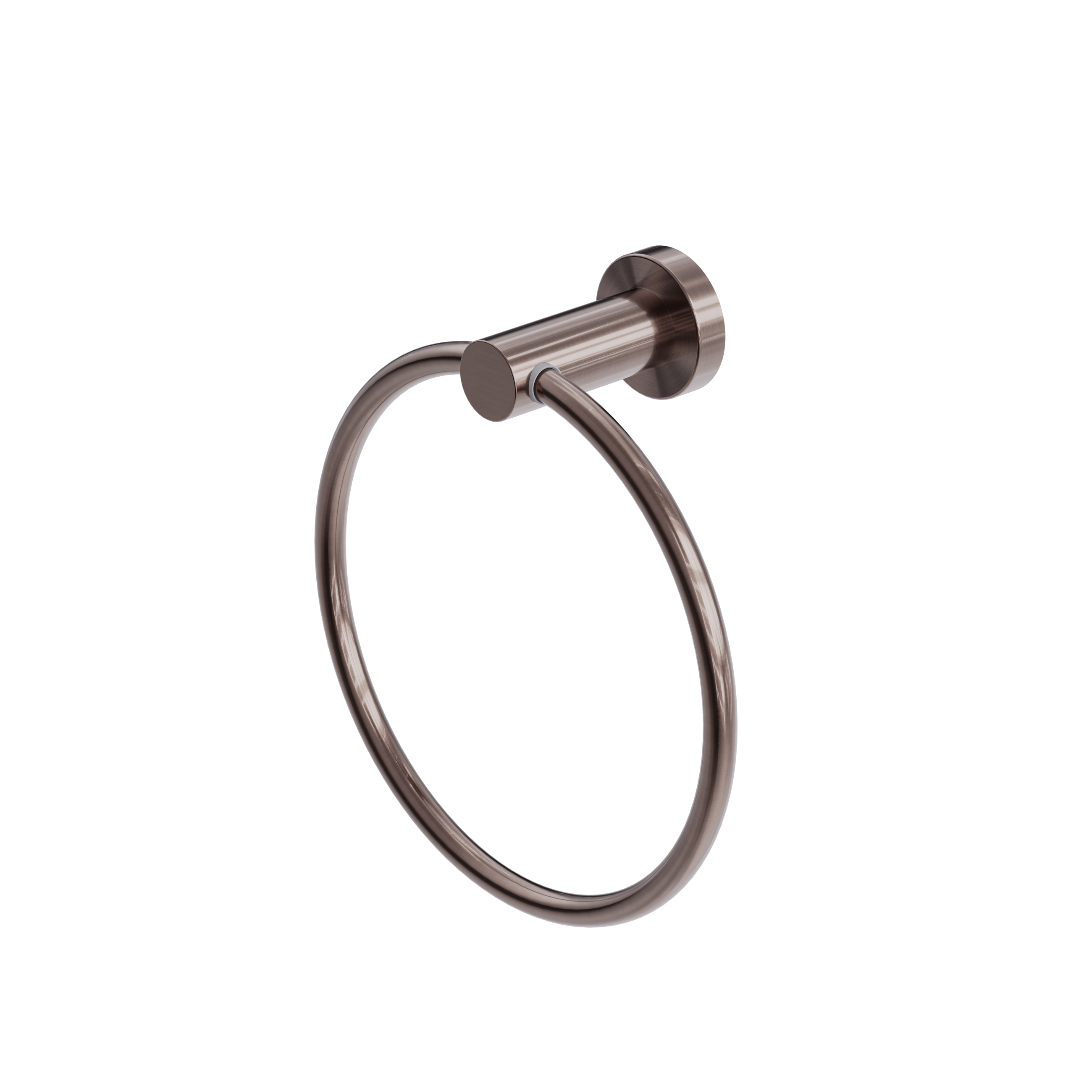 Mecca Hand Towel Ring Brushed Bronze