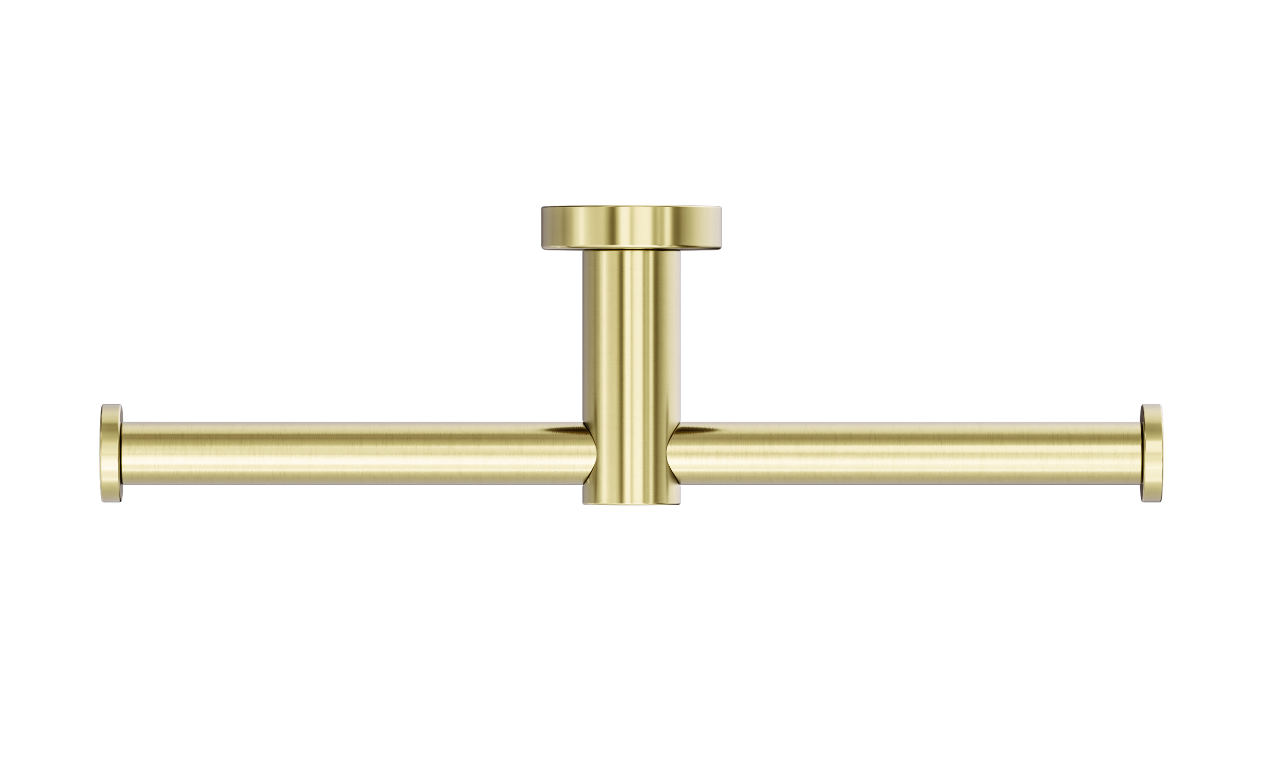 Mecca Double Toilet Roll Holder Brushed Gold