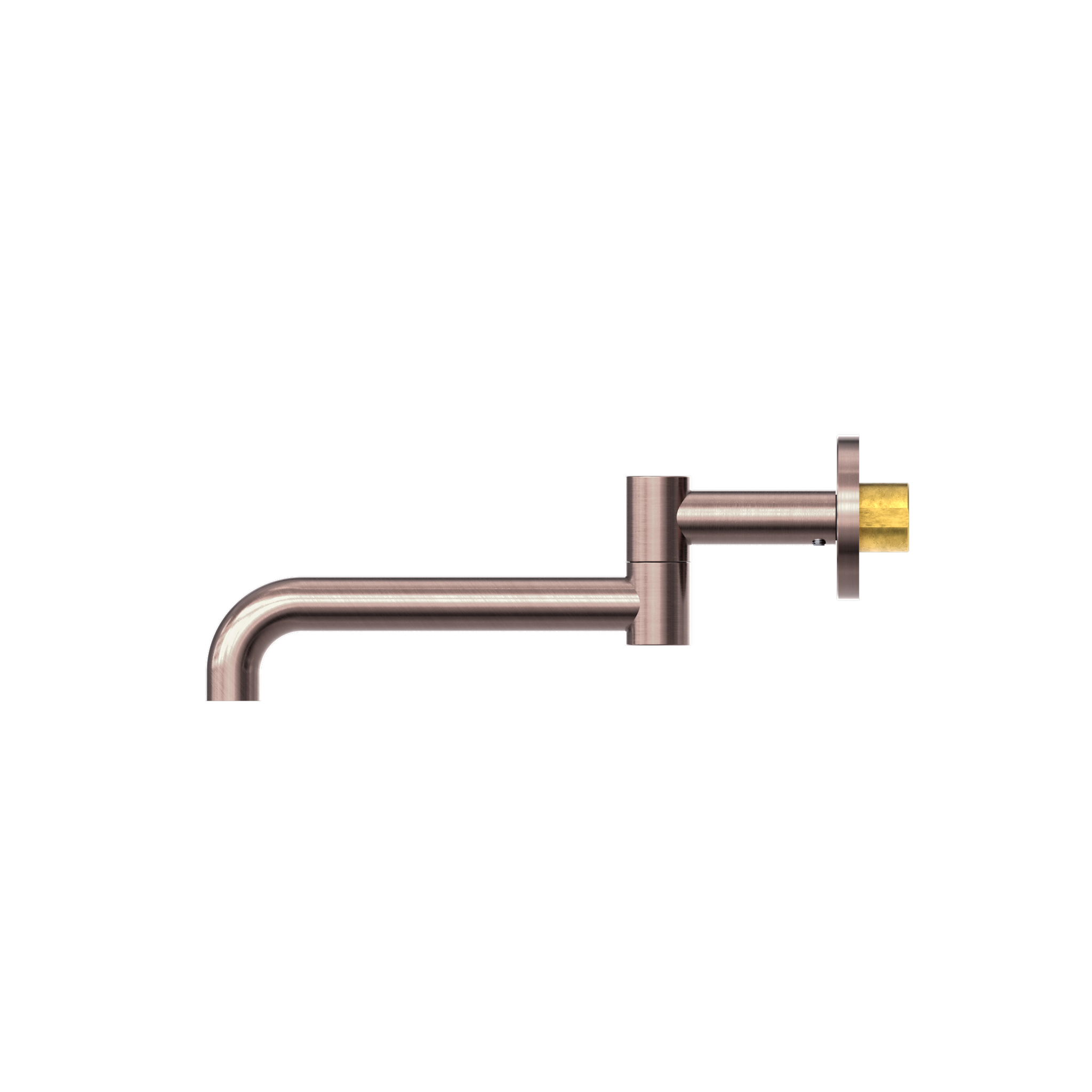 Mecca Wall Mounted Swivel Bath Spout Only 225mm Brushed Bronze