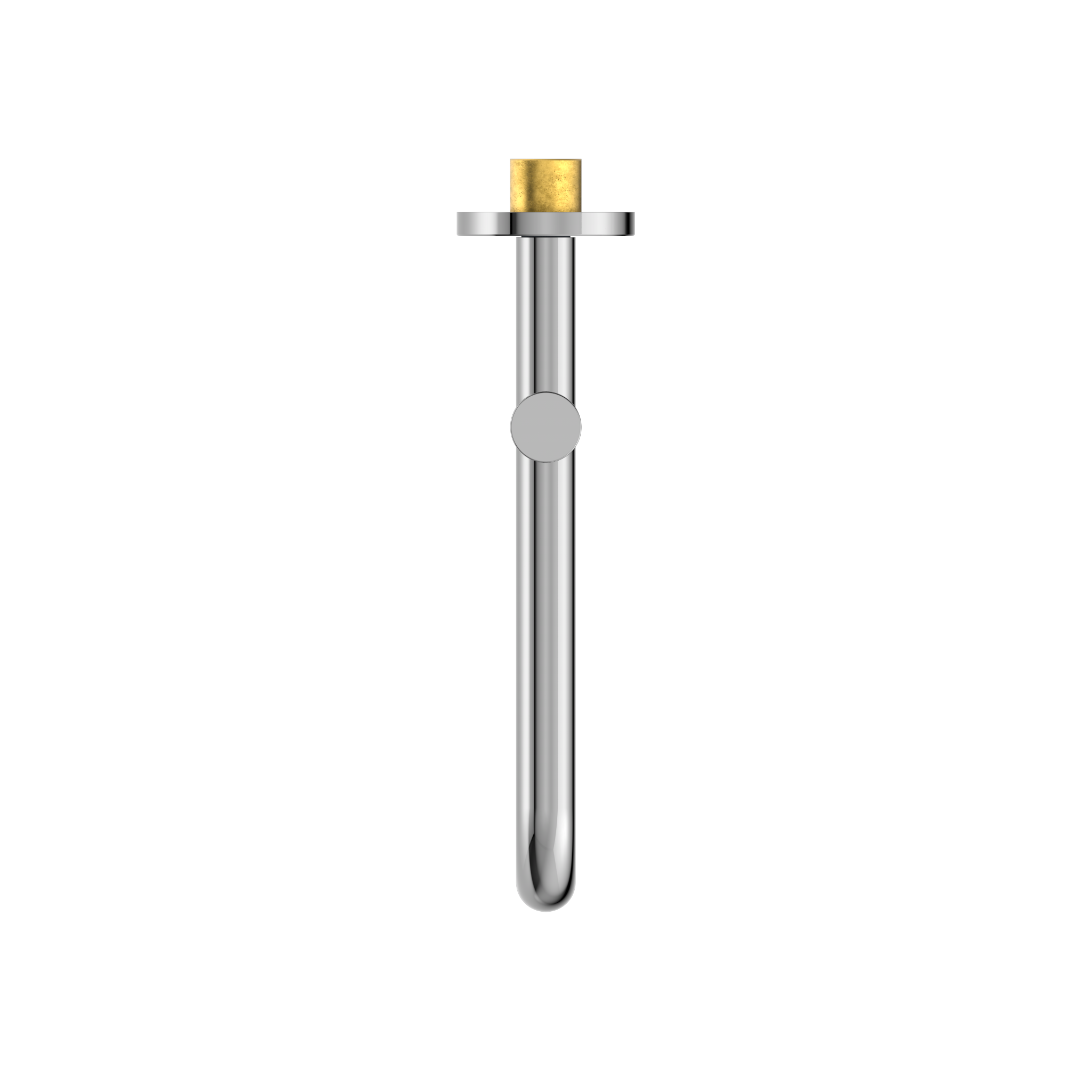 Mecca Wall Mounted Swivel Bath Spout Only 225mm Chrome
