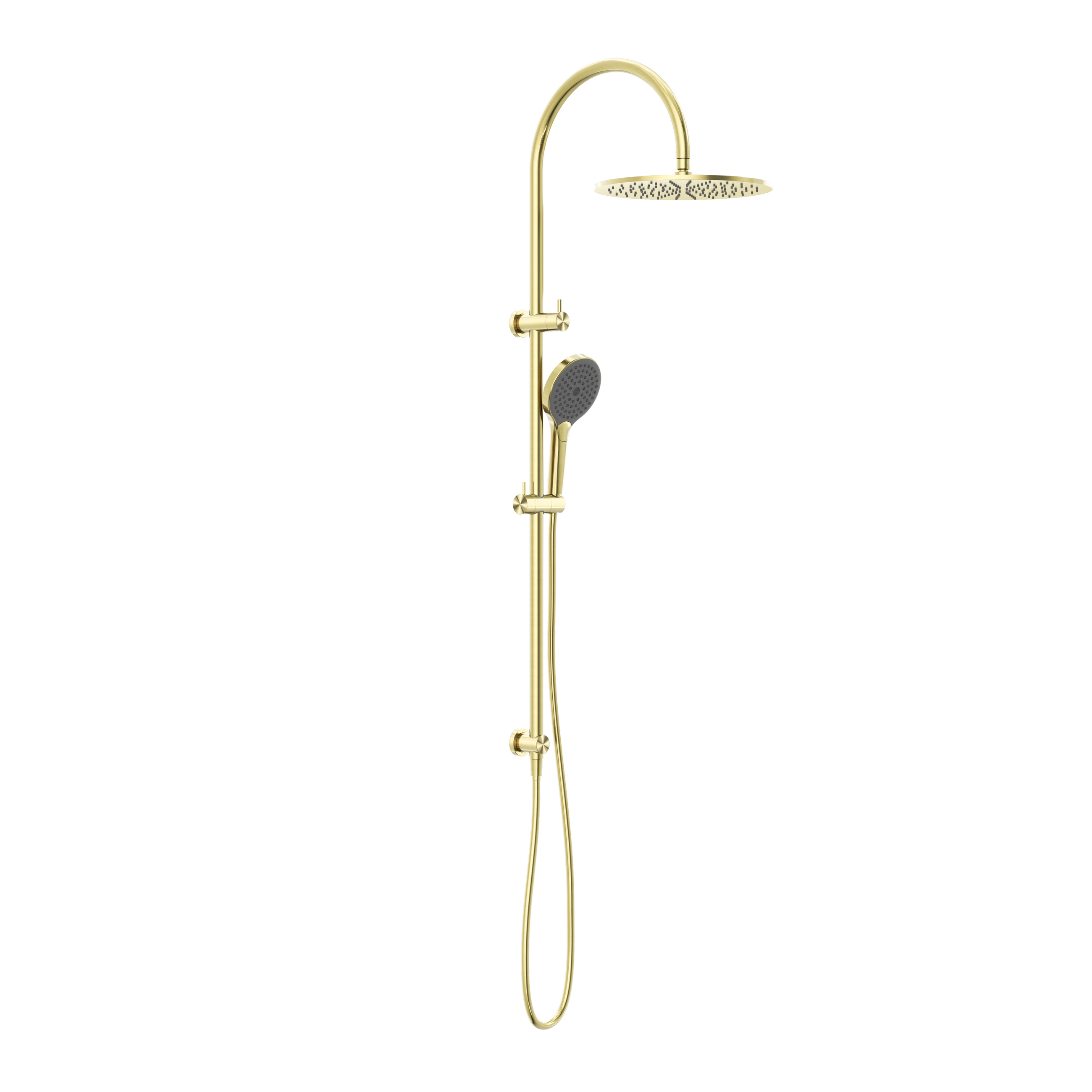 Mecca Twin Shower With Air Shower II Brushed Gold