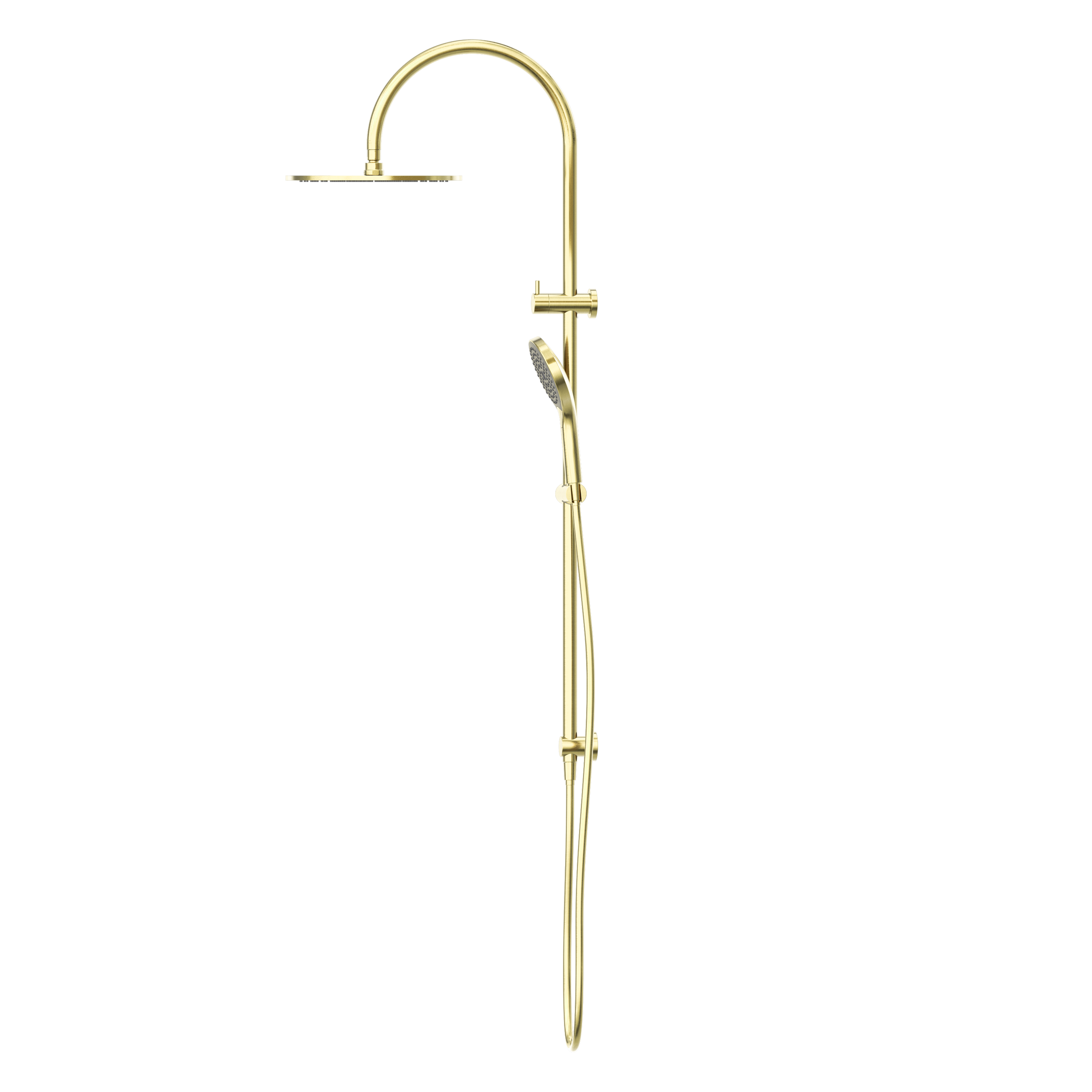 Mecca Twin Shower With Air Shower II Brushed Gold