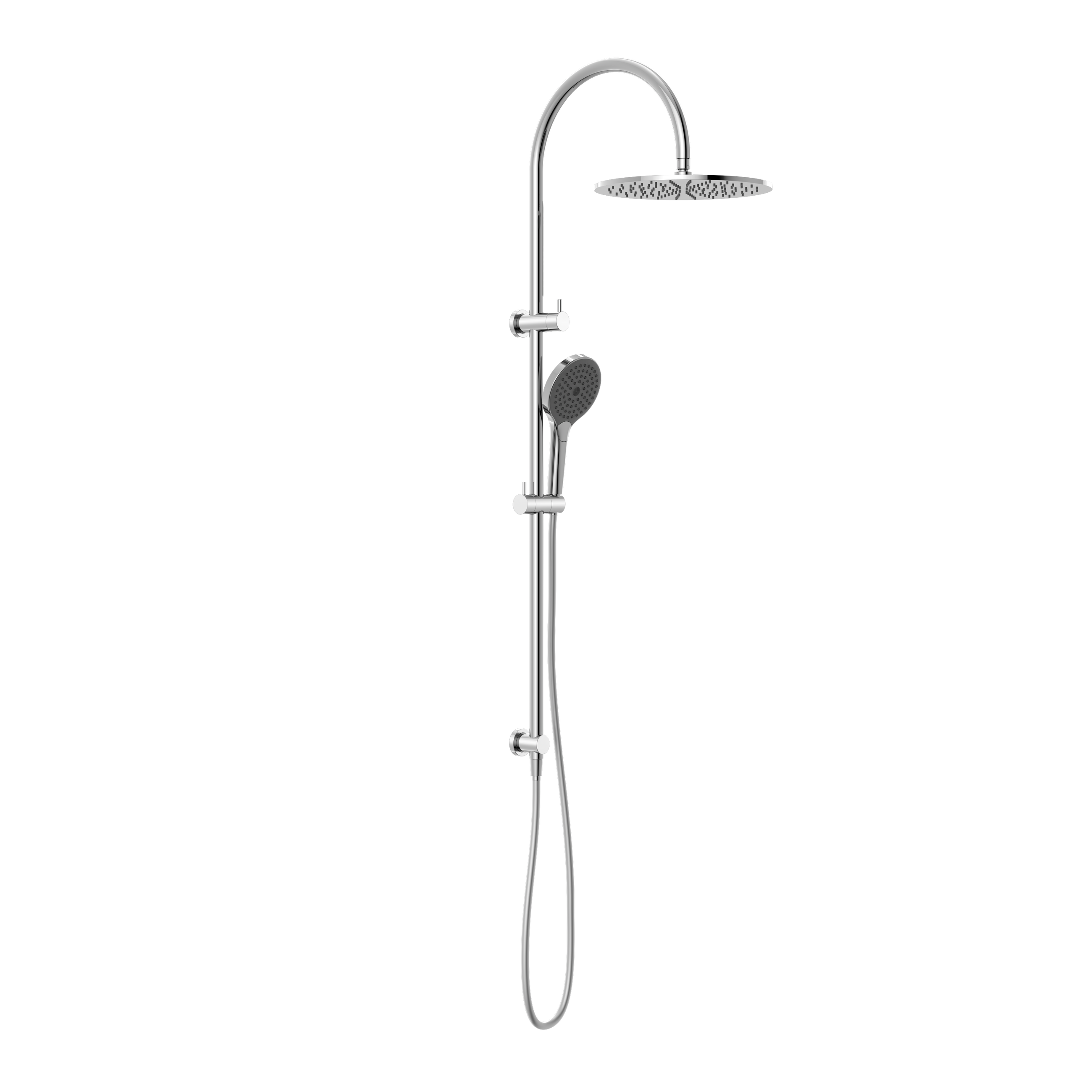 Mecca Twin Shower With Air Shower II Chrome