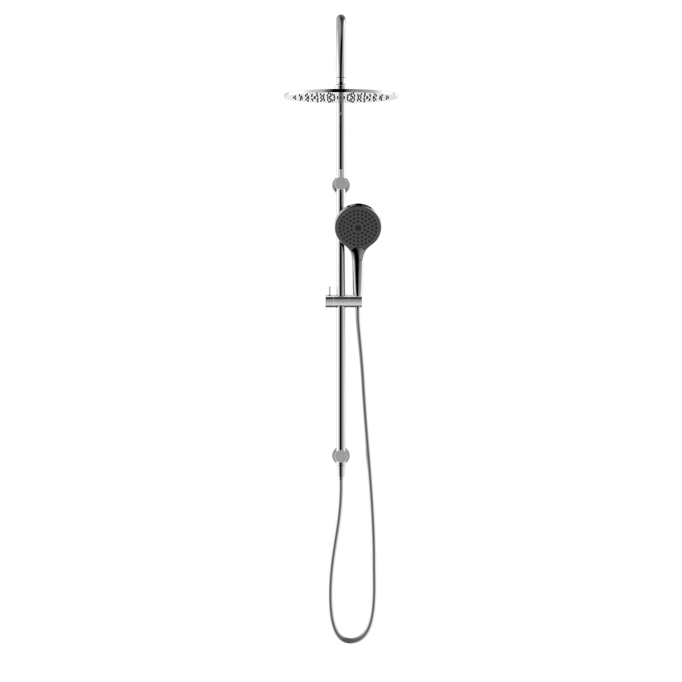 Mecca Twin Shower With Air Shower II Chrome