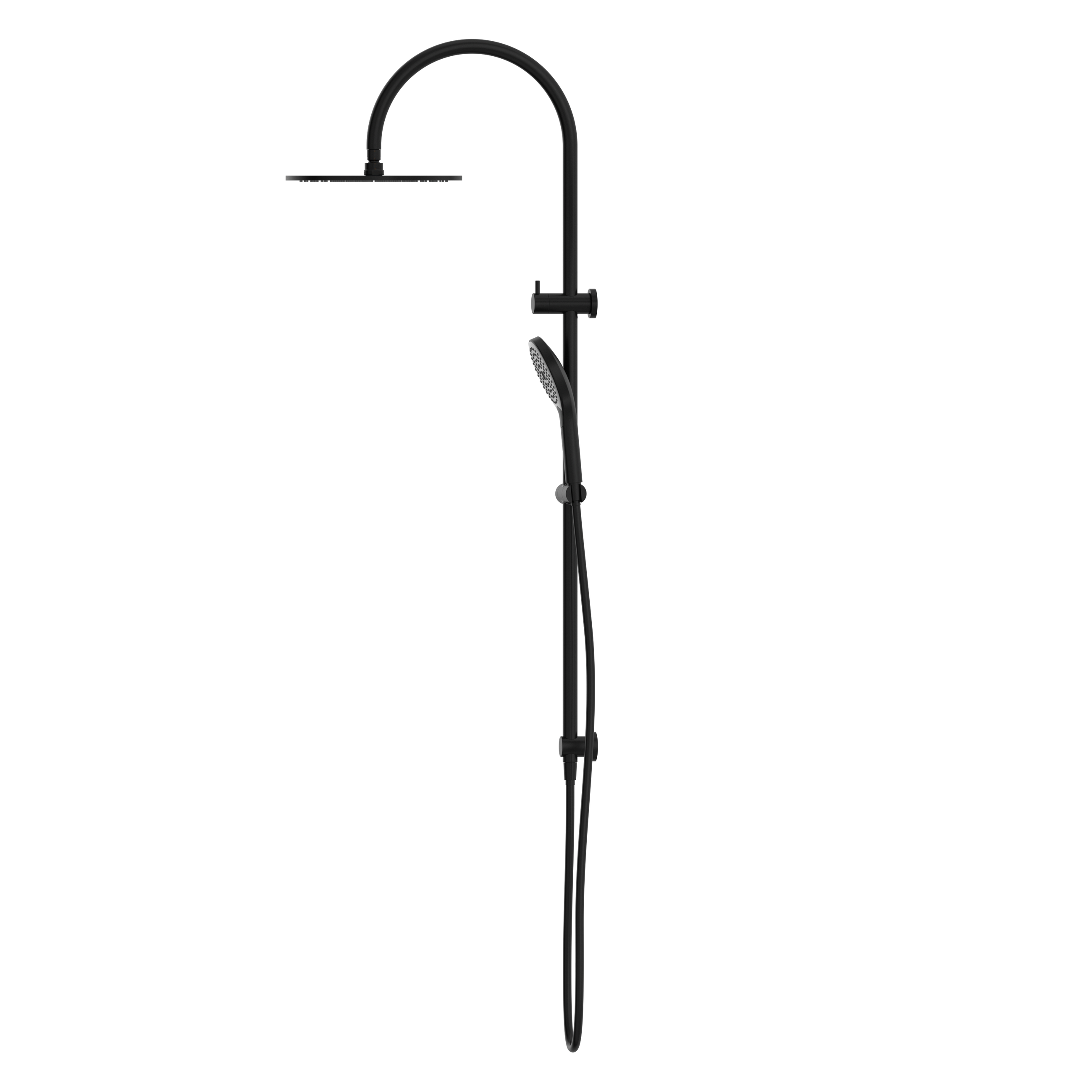 Mecca Twin Shower With Air Shower II Matte Black