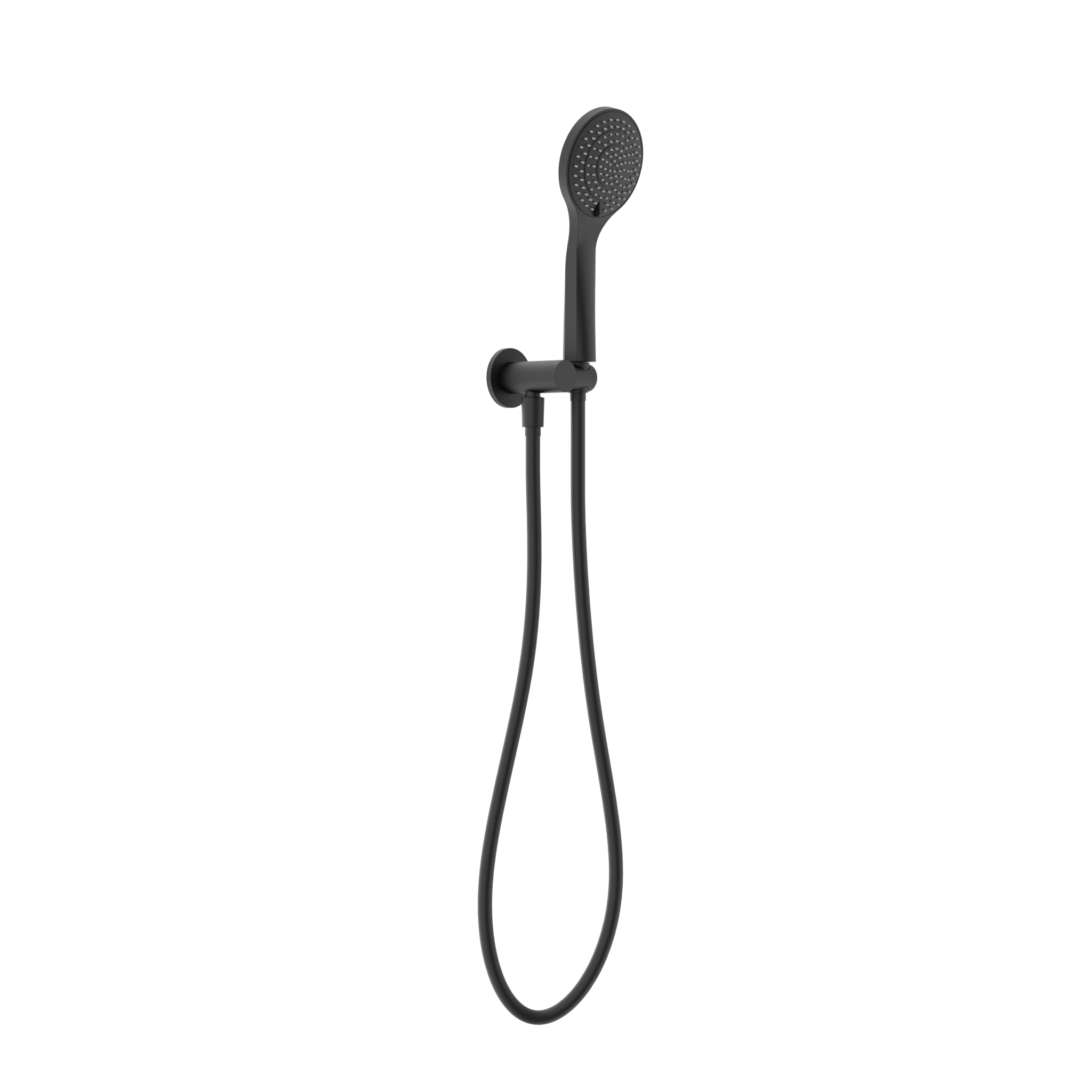 Mecca Shower On Bracket With Air Shower Matte Black