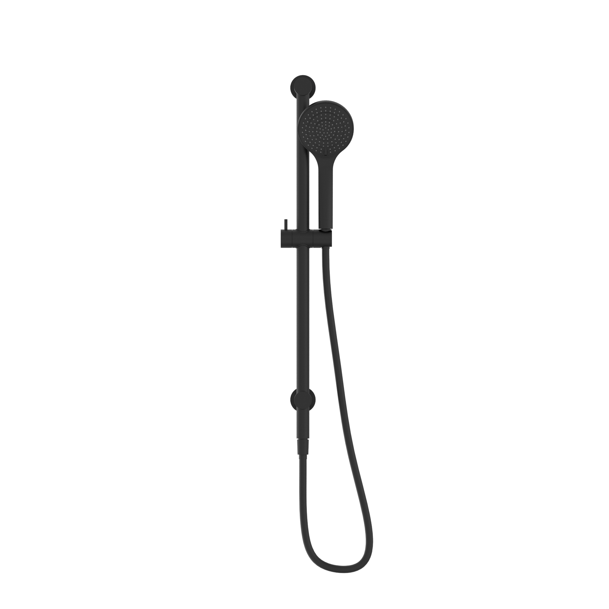 Mecca Shower Rail With Air Shower Matte Black