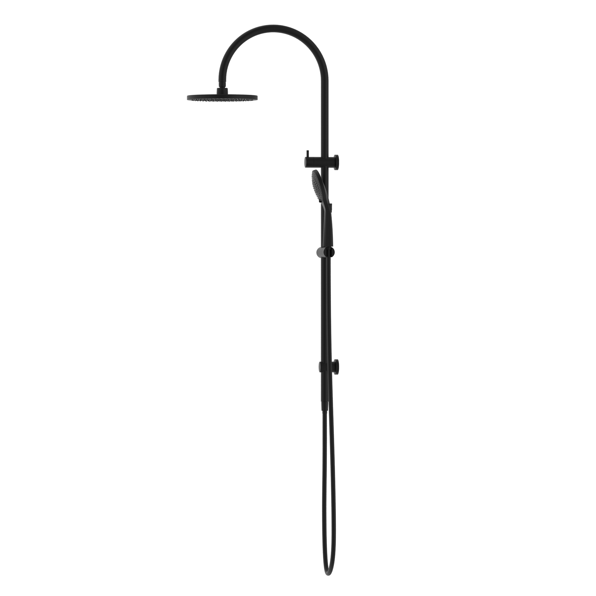 Mecca Twin Shower With Air Shower Matte Black