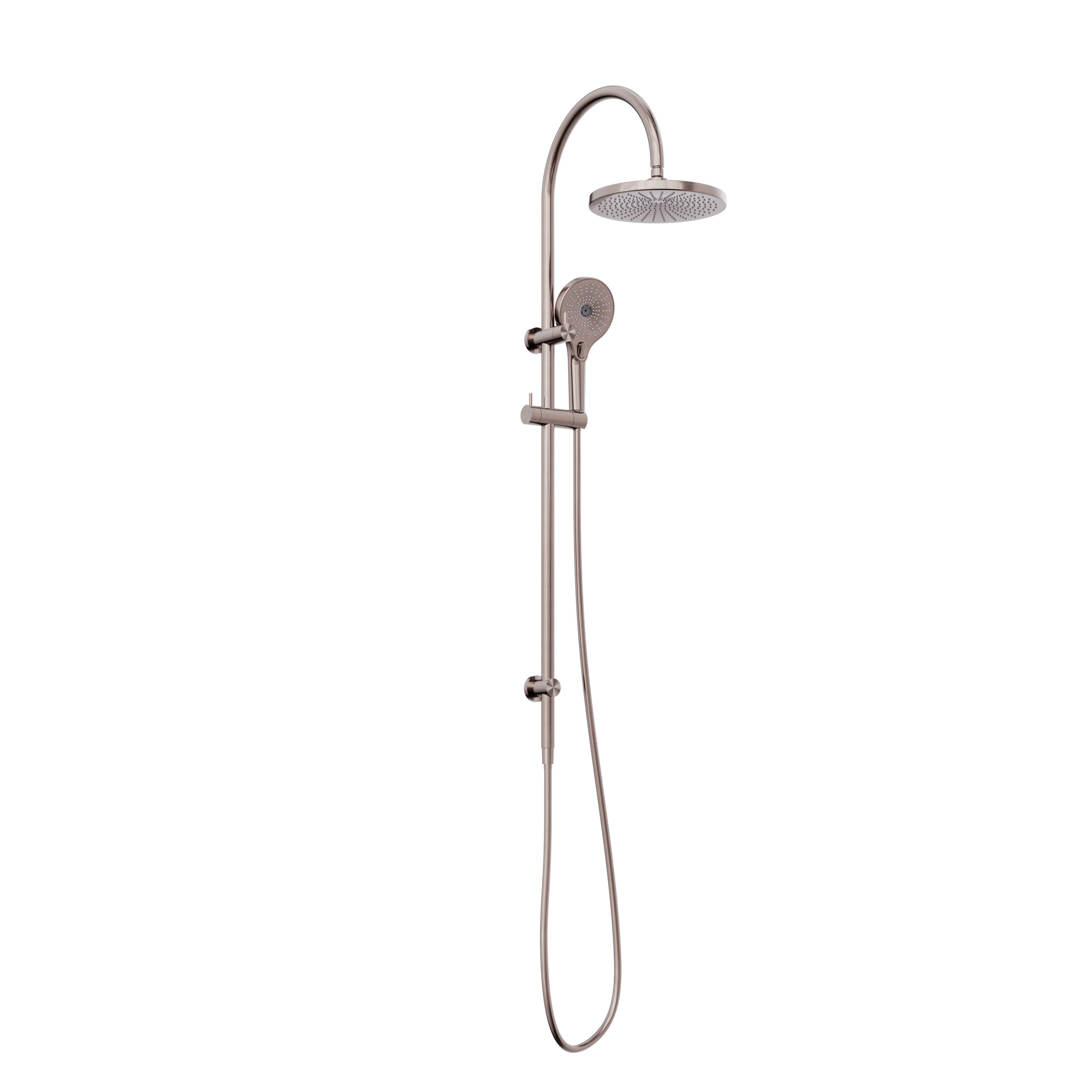 Mecca Twin Shower Brushed Bronze