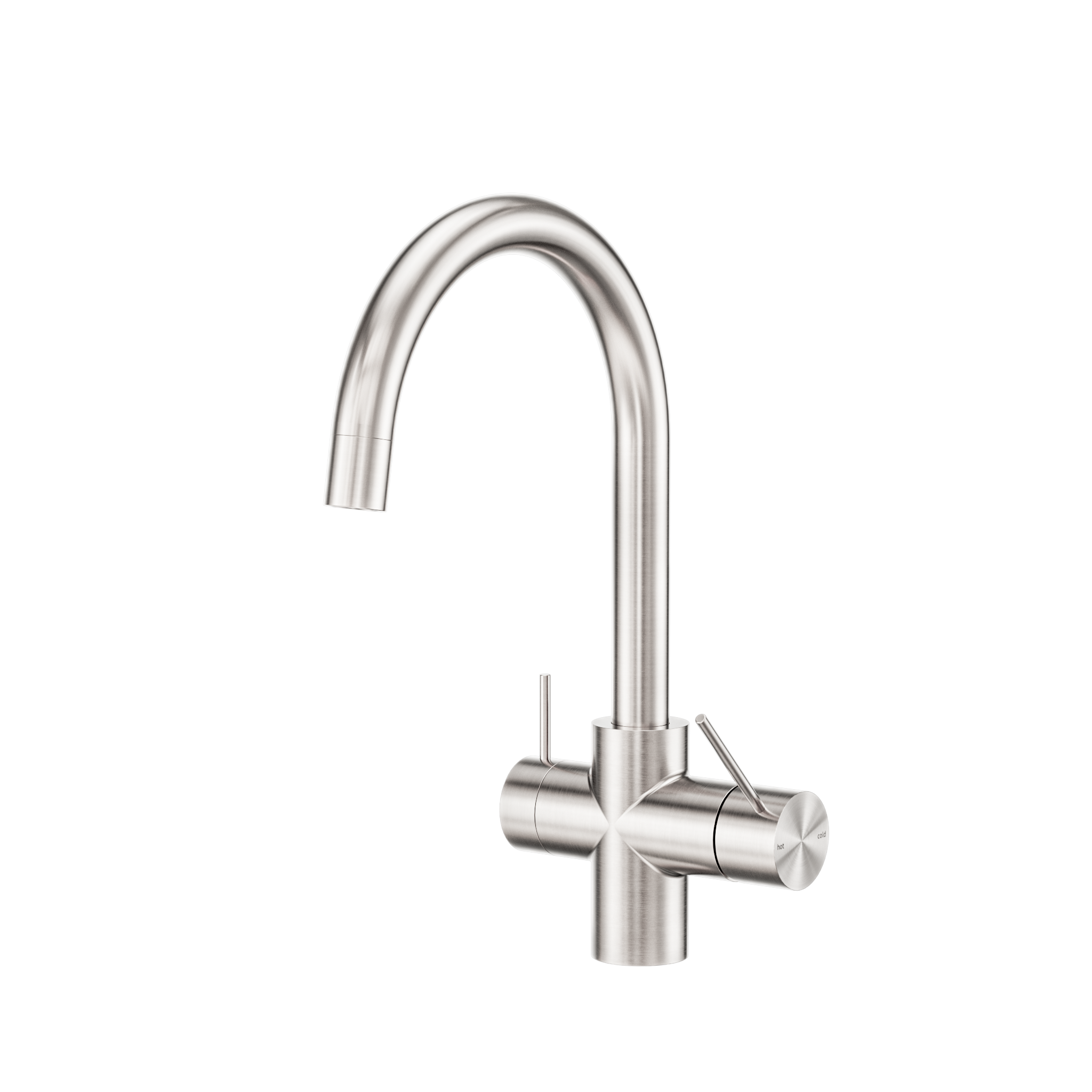 Mecca 3 Way Filtered Mixer Tap Brushed Nickel