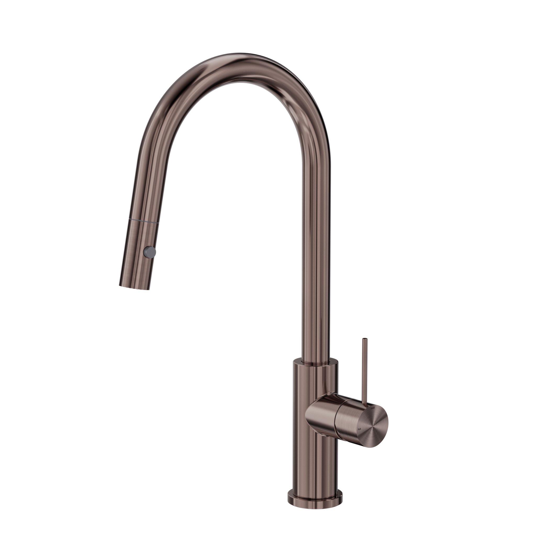 Mecca Pull Out Sink Mixer With Vegie Spray Function Brushed Bronze