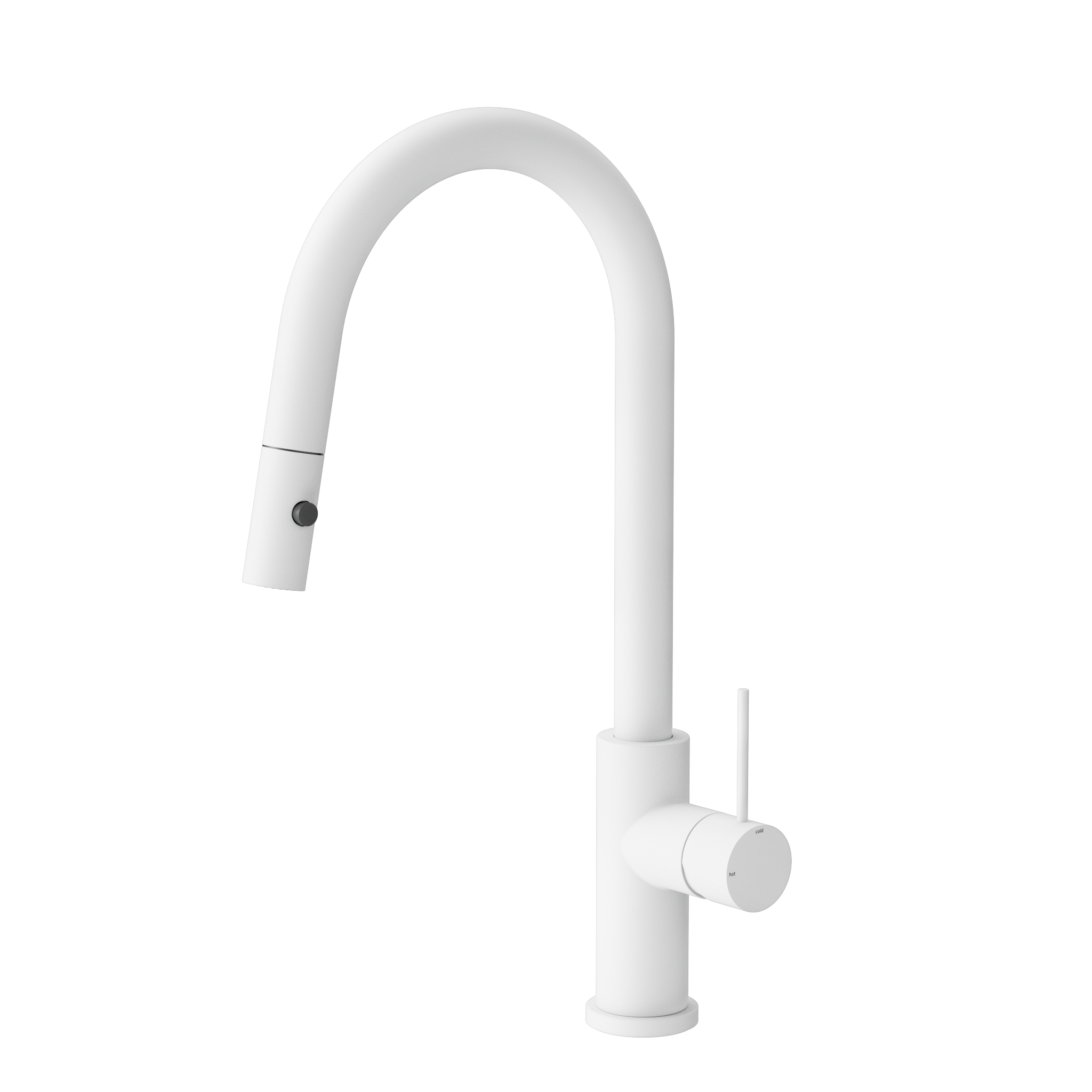 Mecca Pull Out Sink Mixer With Vegie Spray Function Matte White