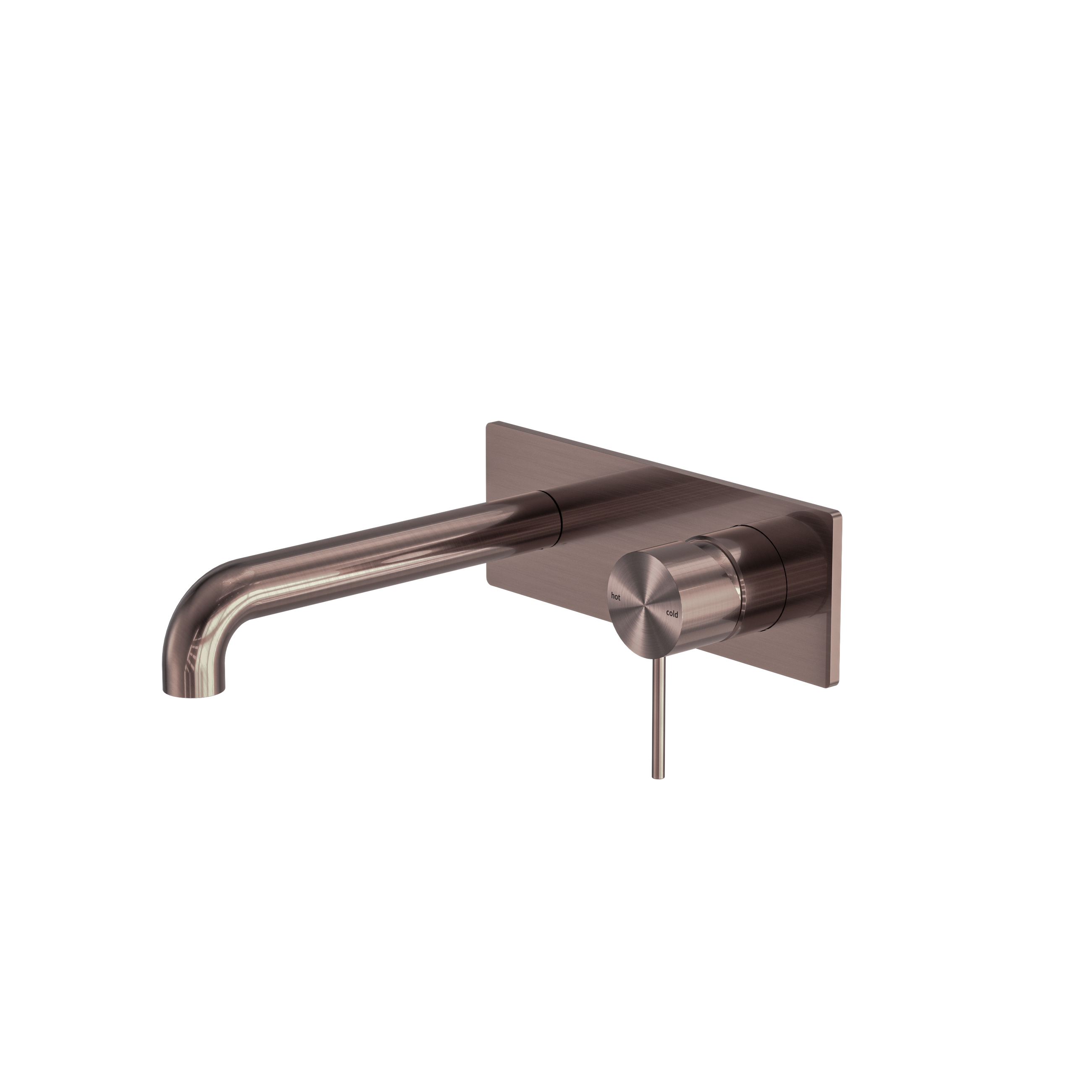 Mecca Wall Basin/Bath Mixer 185mm Brushed Bronze