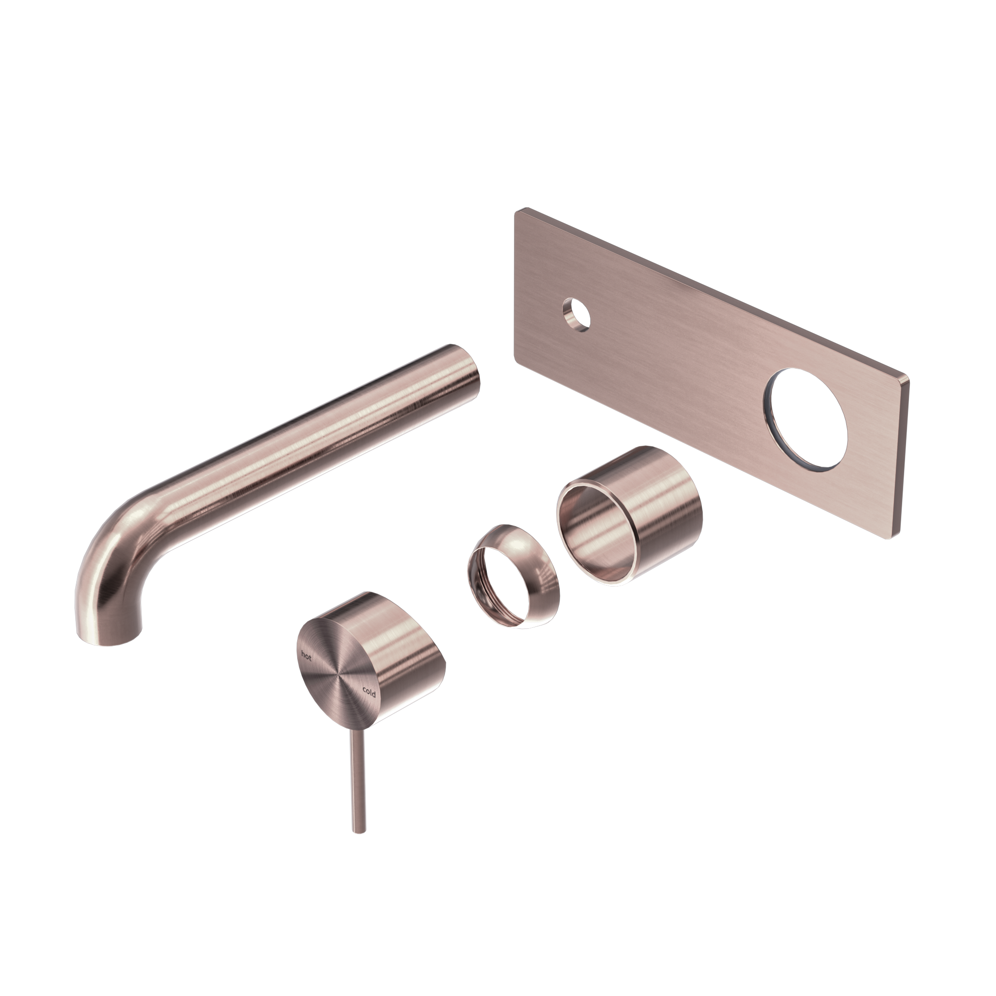 Mecca Wall Basin/Bath Mixer 260mm Trim Kits Only Brushed Bronze