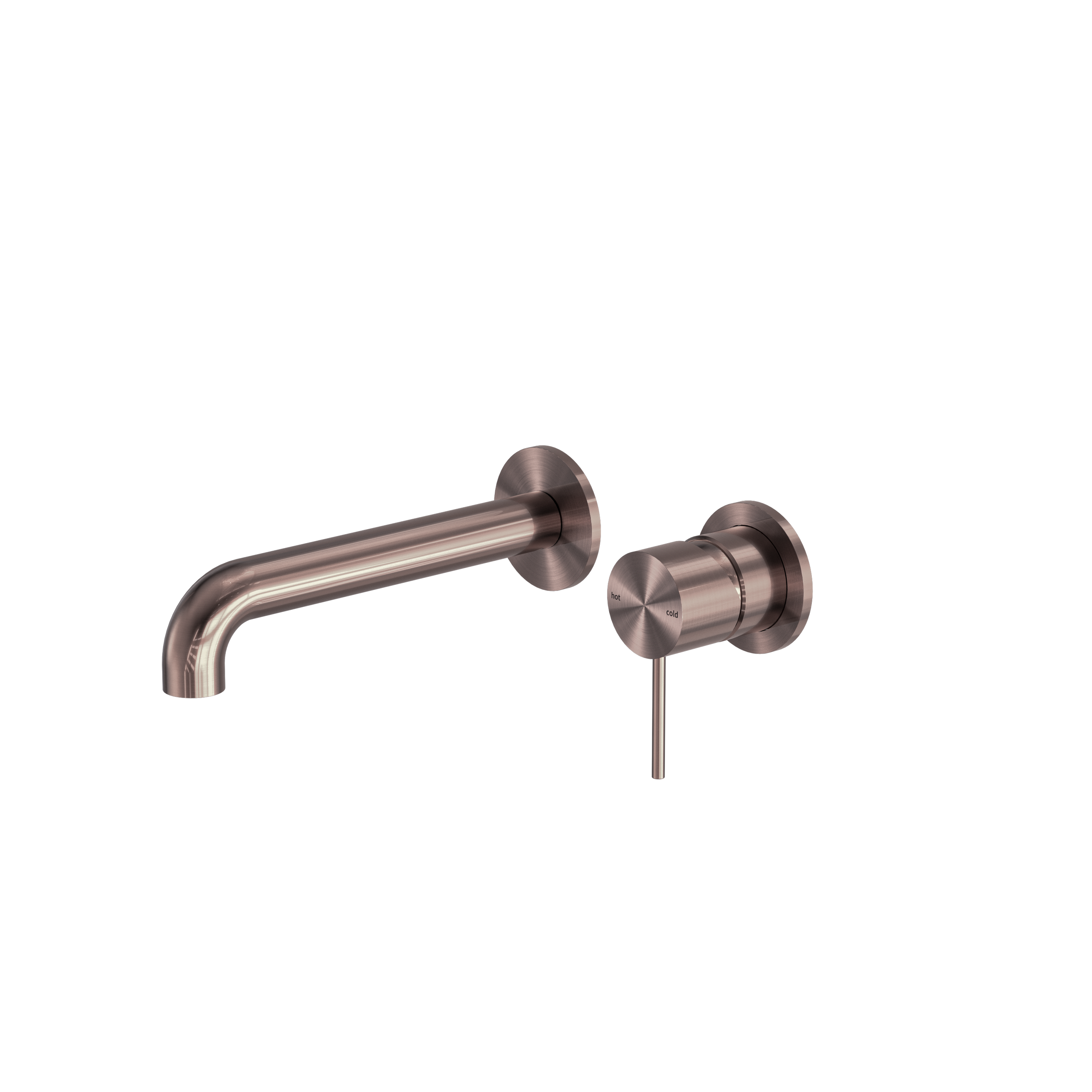 Mecca Wall Basin/Bath Mixer Separate Back Plate 160mm Brushed Bronze