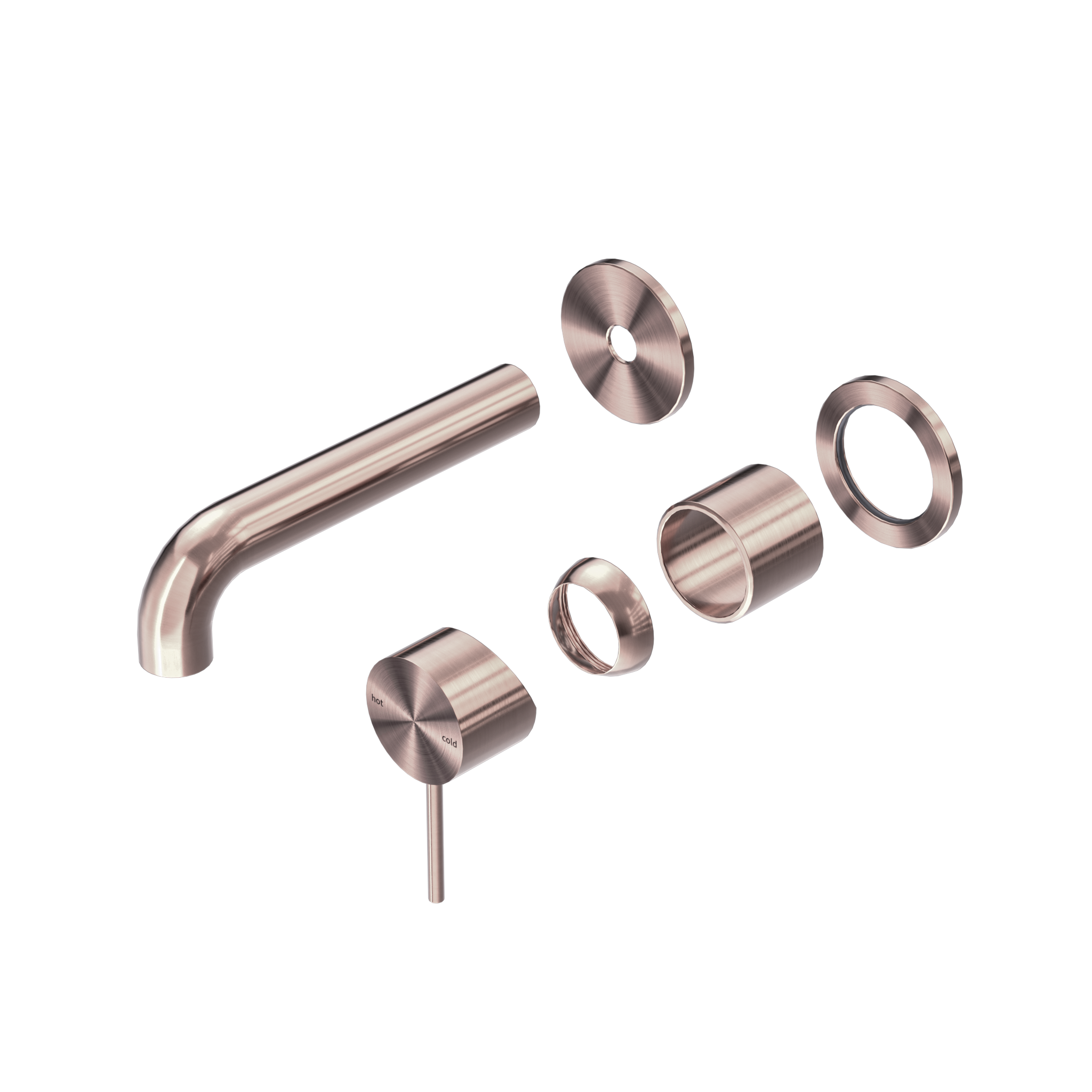 Mecca Wall Basin/Bath Mixer Separate Back Plate 160mm Trim Kits Only Brushed Bronze