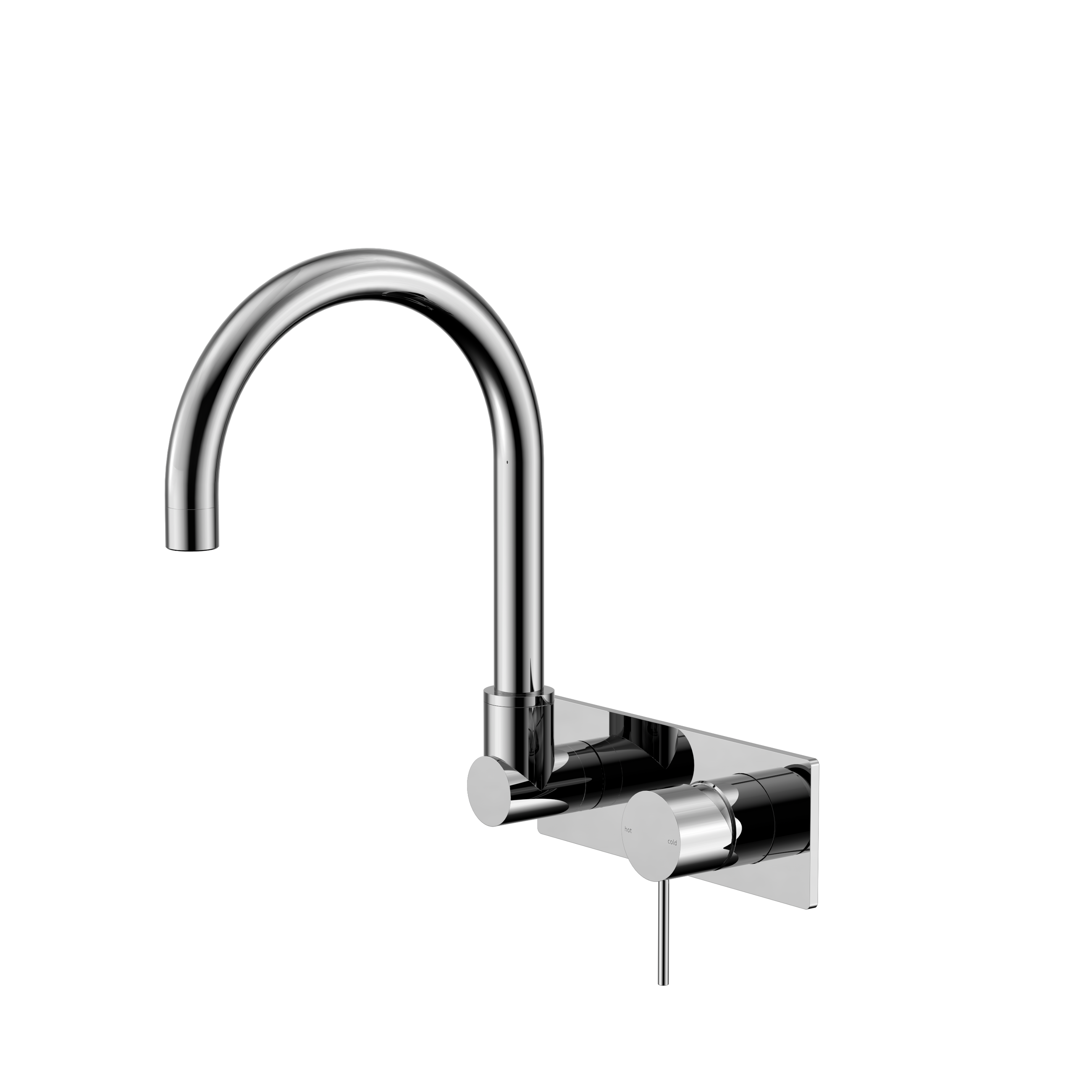 Mecca Wall Basin/Bath Mixer Swivel Spout Chrome