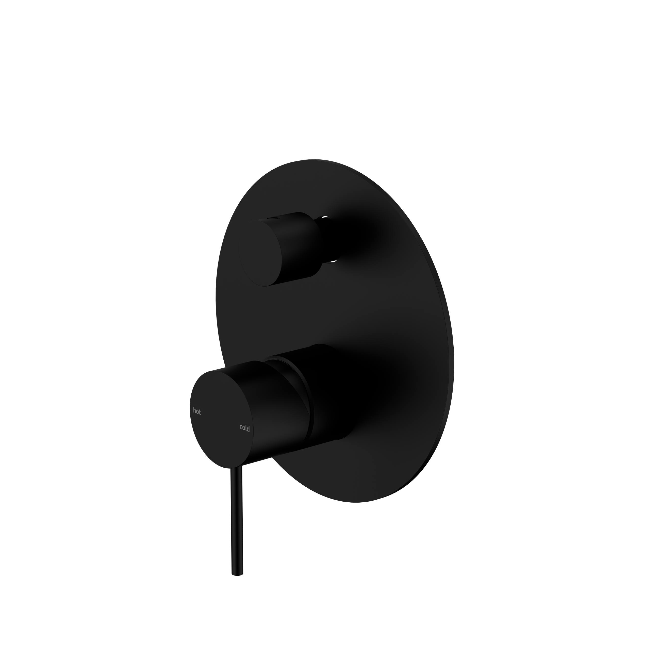Mecca Shower Mixer With Diverter Matte Black