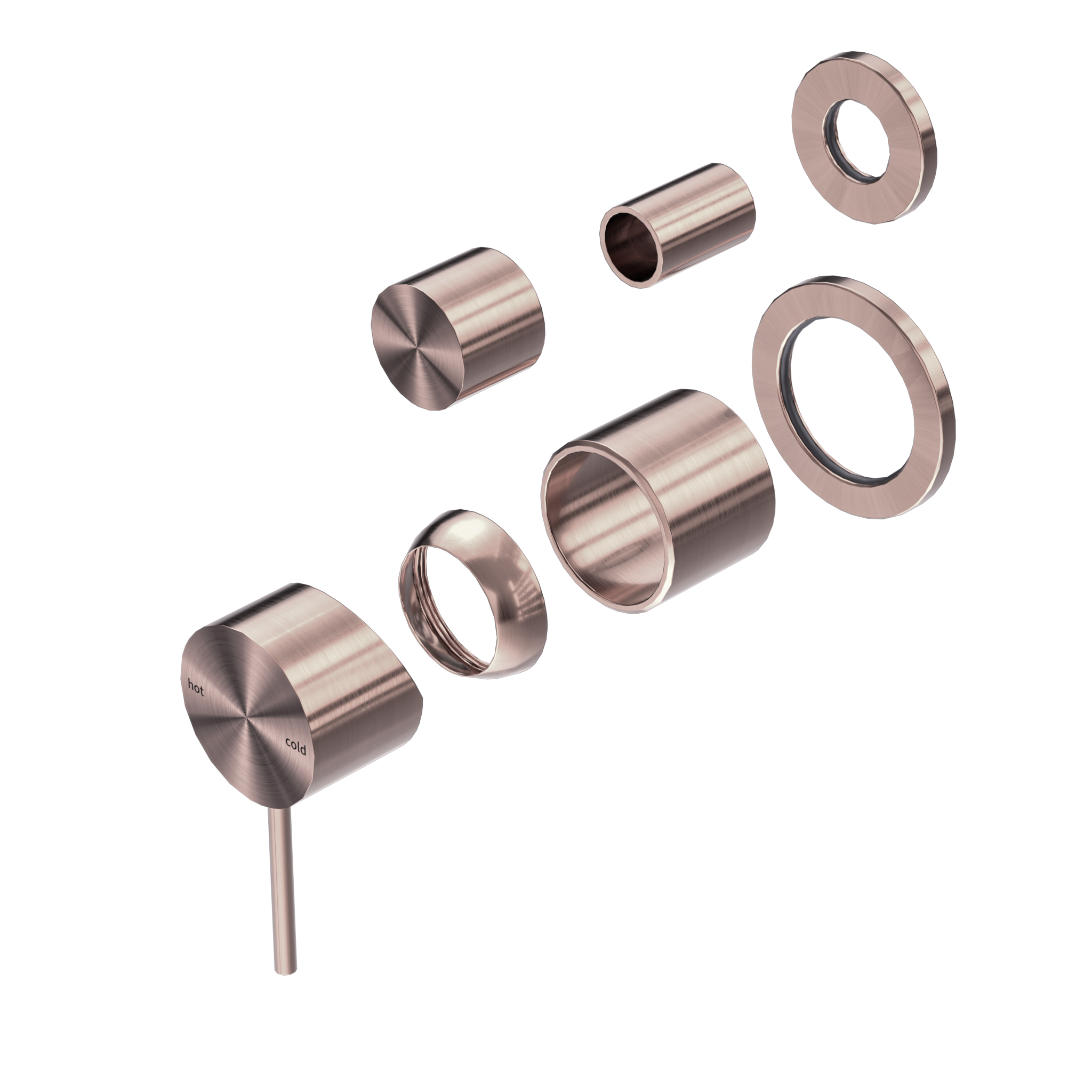 Mecca Shower Mixer With Diverter Separate Back Plate Trim Kits Only Brushed Bronze