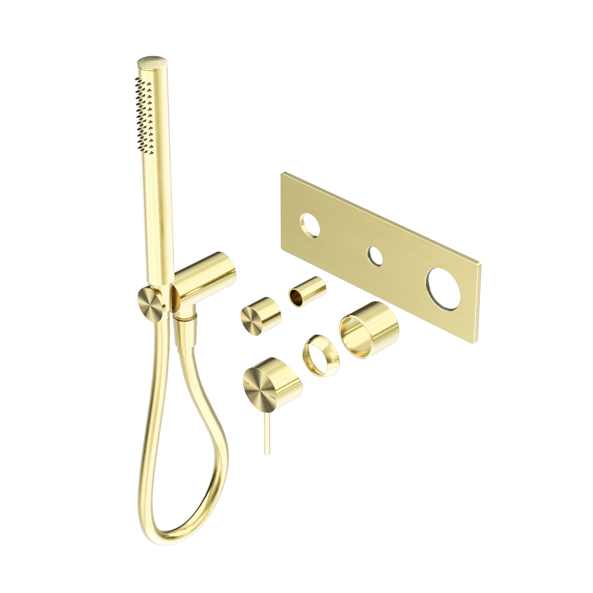 Mecca Shower Mixer Diverter System Trim Kits Only Brushed Gold