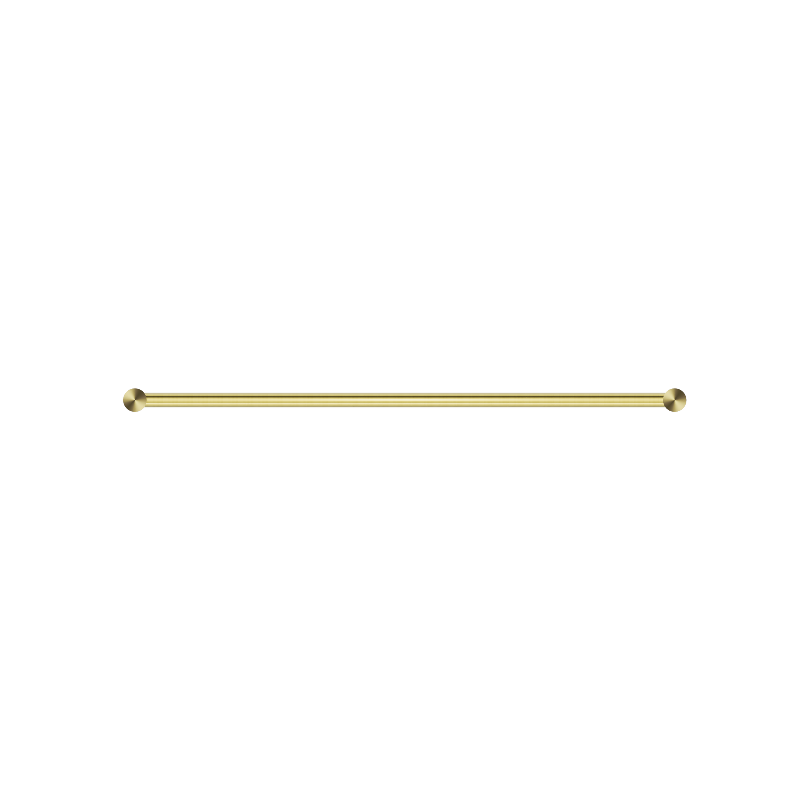 New Mecca Single Towel Rail 600mm Brushed Gold