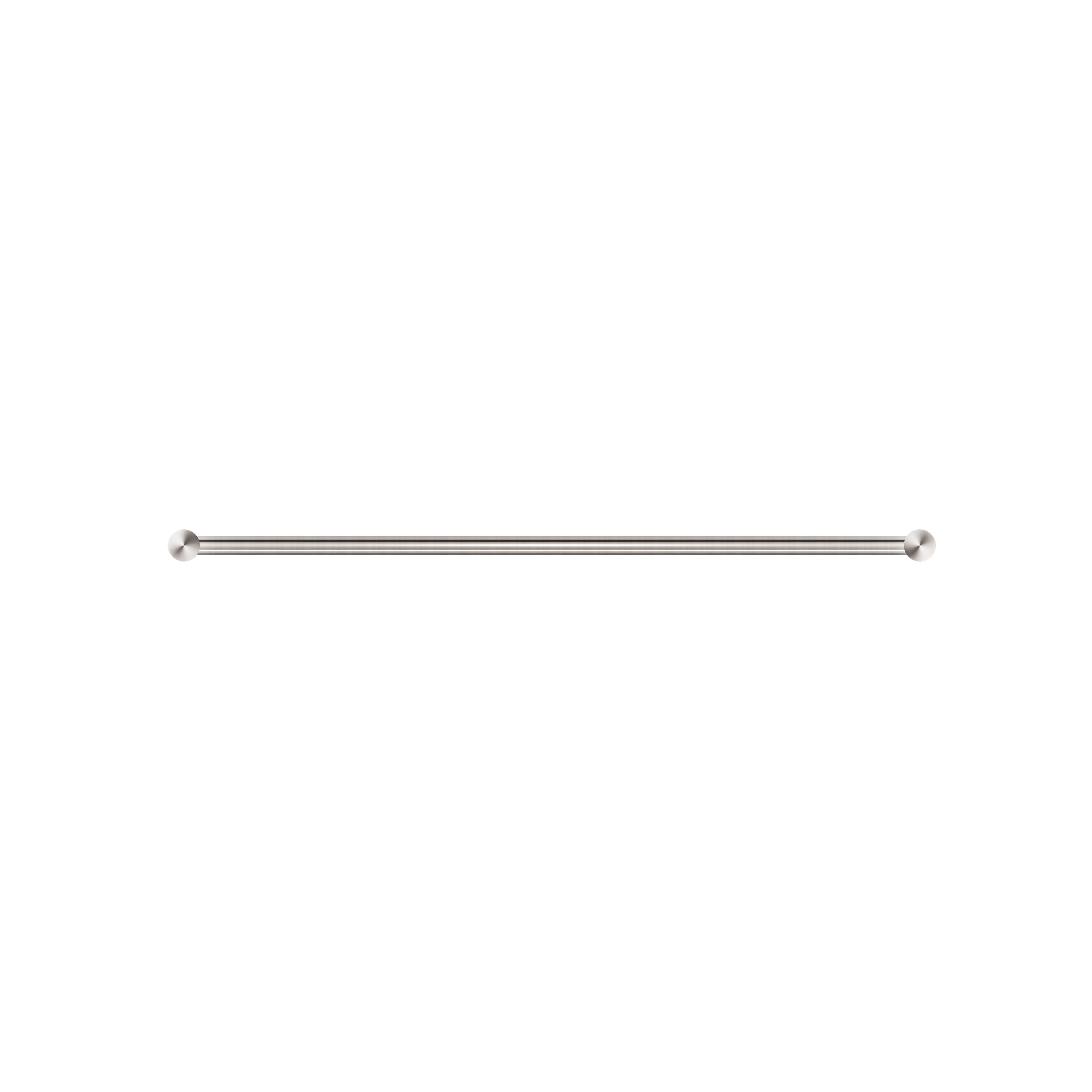 New Mecca Single Towel Rail 600mm Brushed Nickel