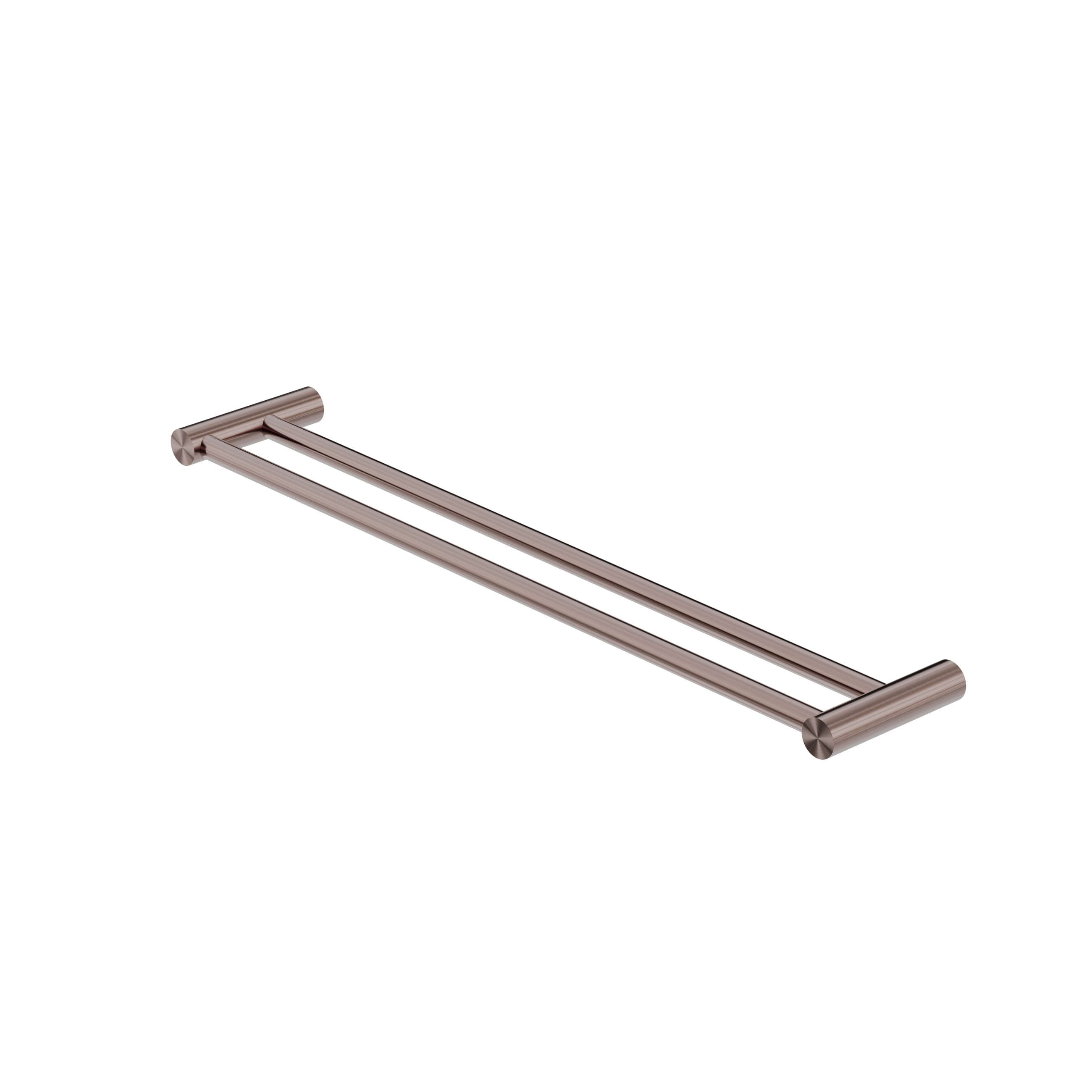 New Mecca Double Towel Rail 600mm Brushed Bronze