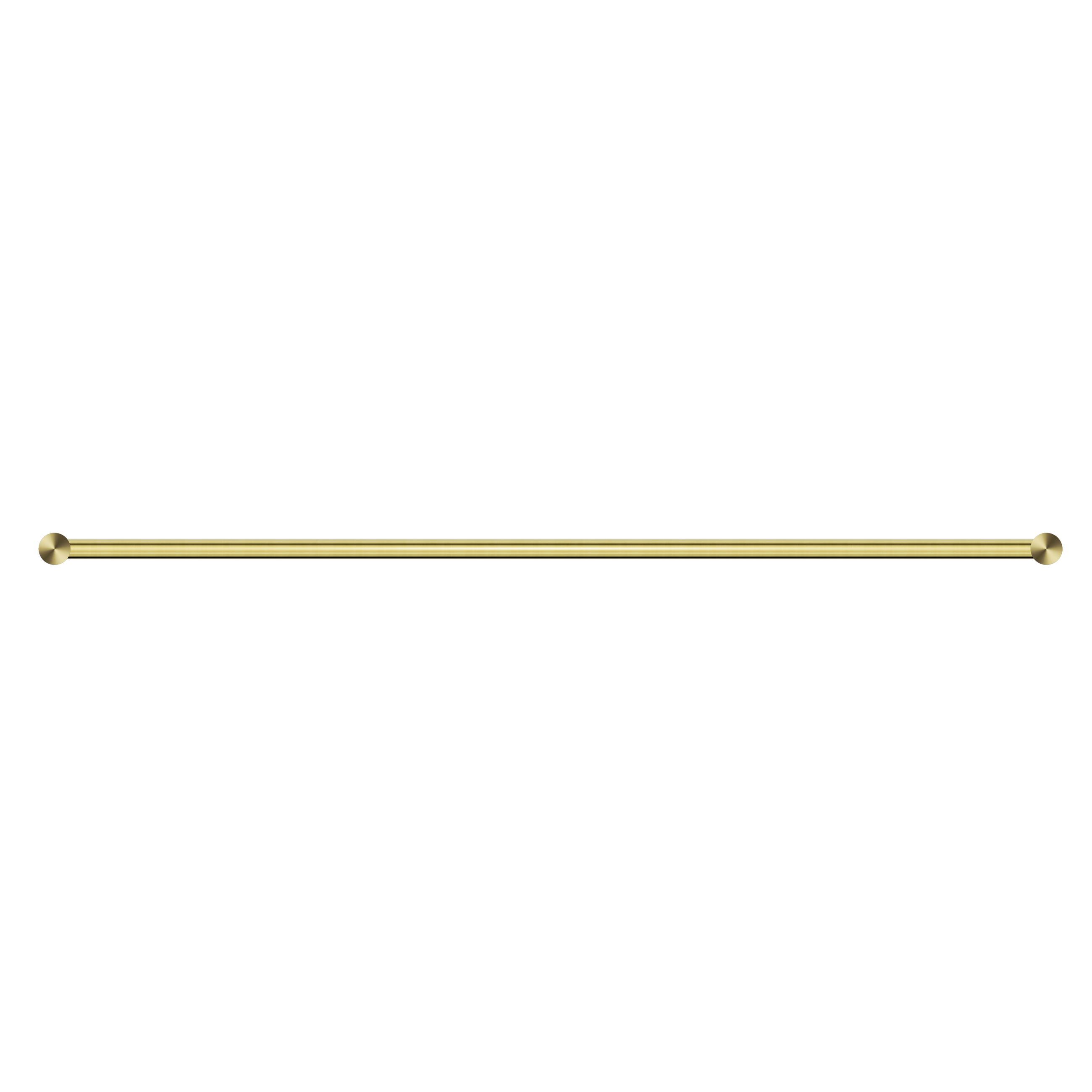 New Mecca Single Towel Rail 800mm Brushed Gold