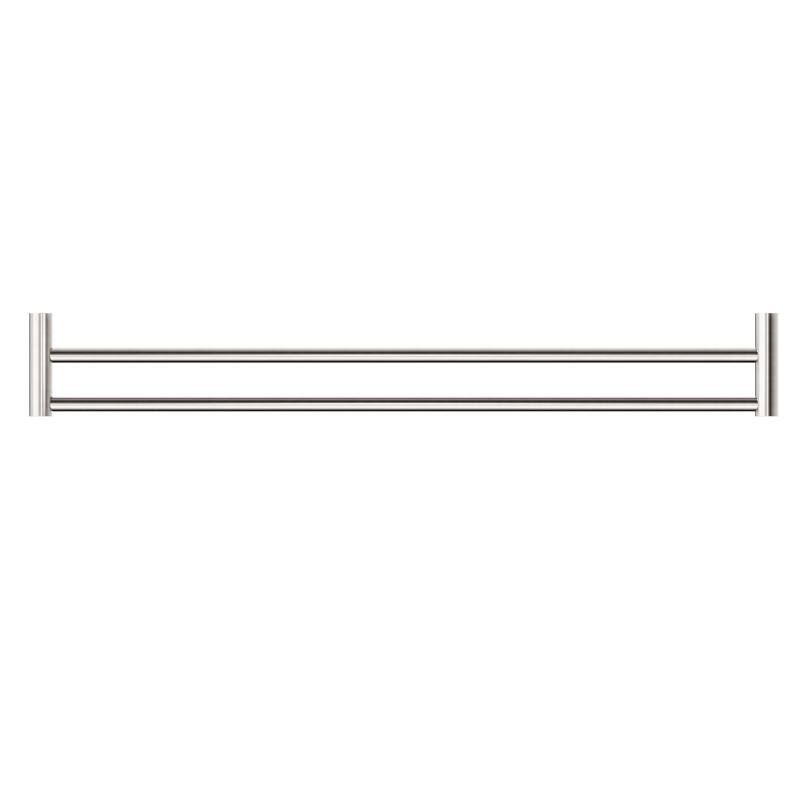New Mecca Double Towel Rail 800mm Brushed Nickel