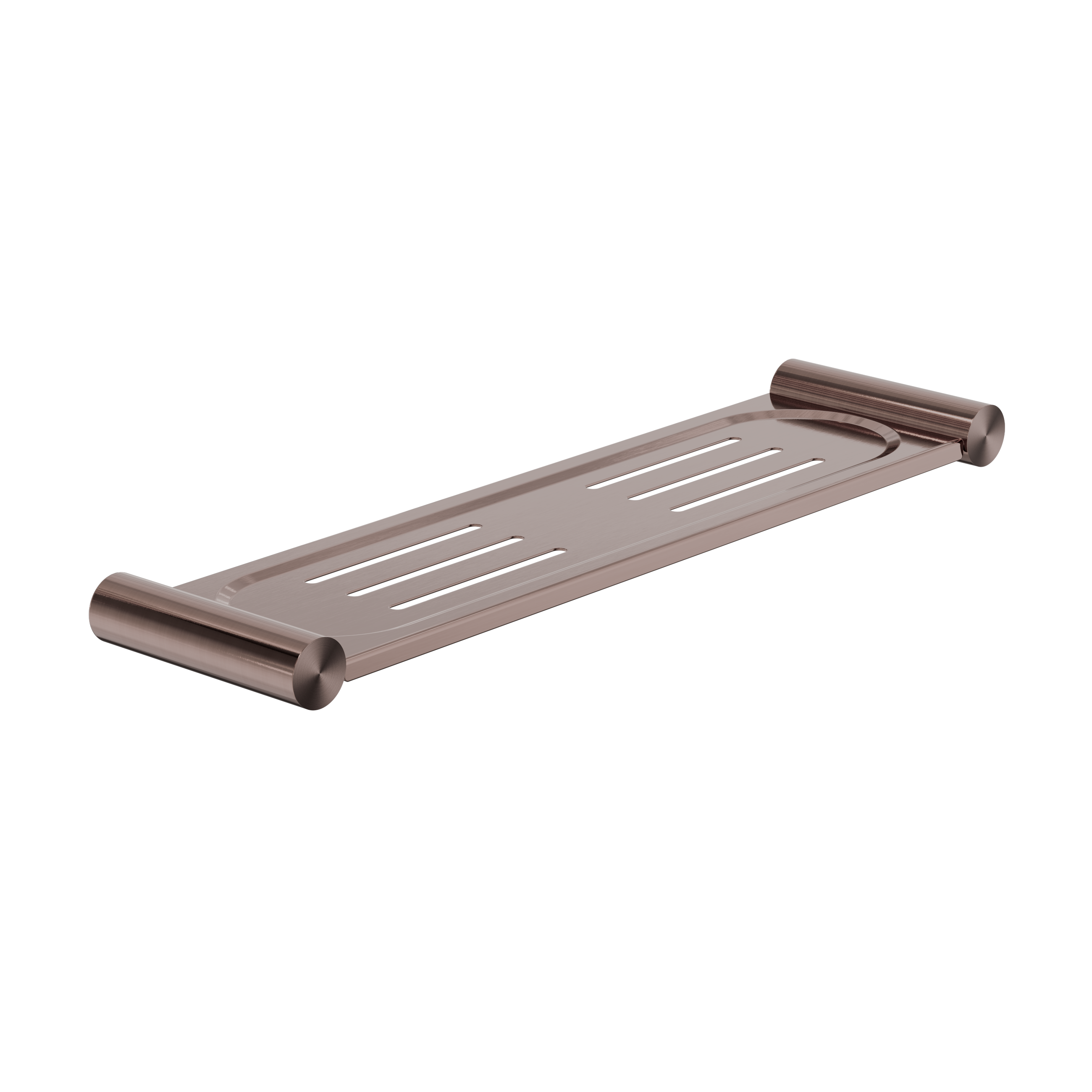 New Mecca Metal Shower Shelf Brushed Bronze