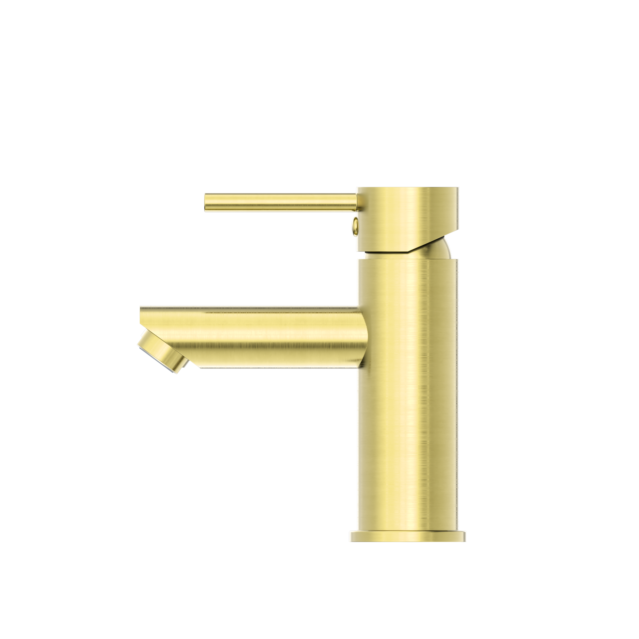 Dolce Basin Mixer Straight Spout Brushed Gold